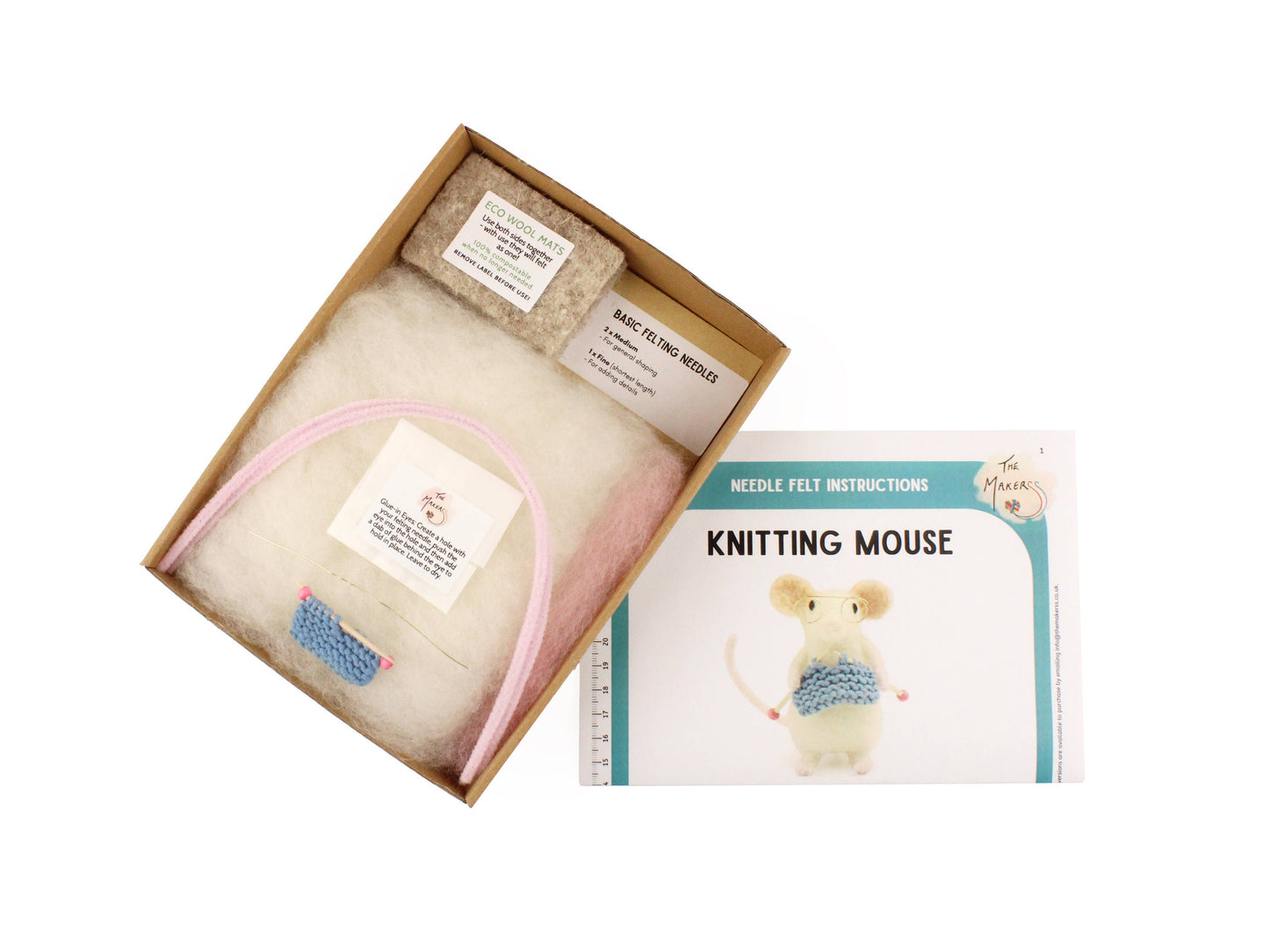 Knitting Mouse Small Needle Felt Kit - SLOLife Studio & Mercantile