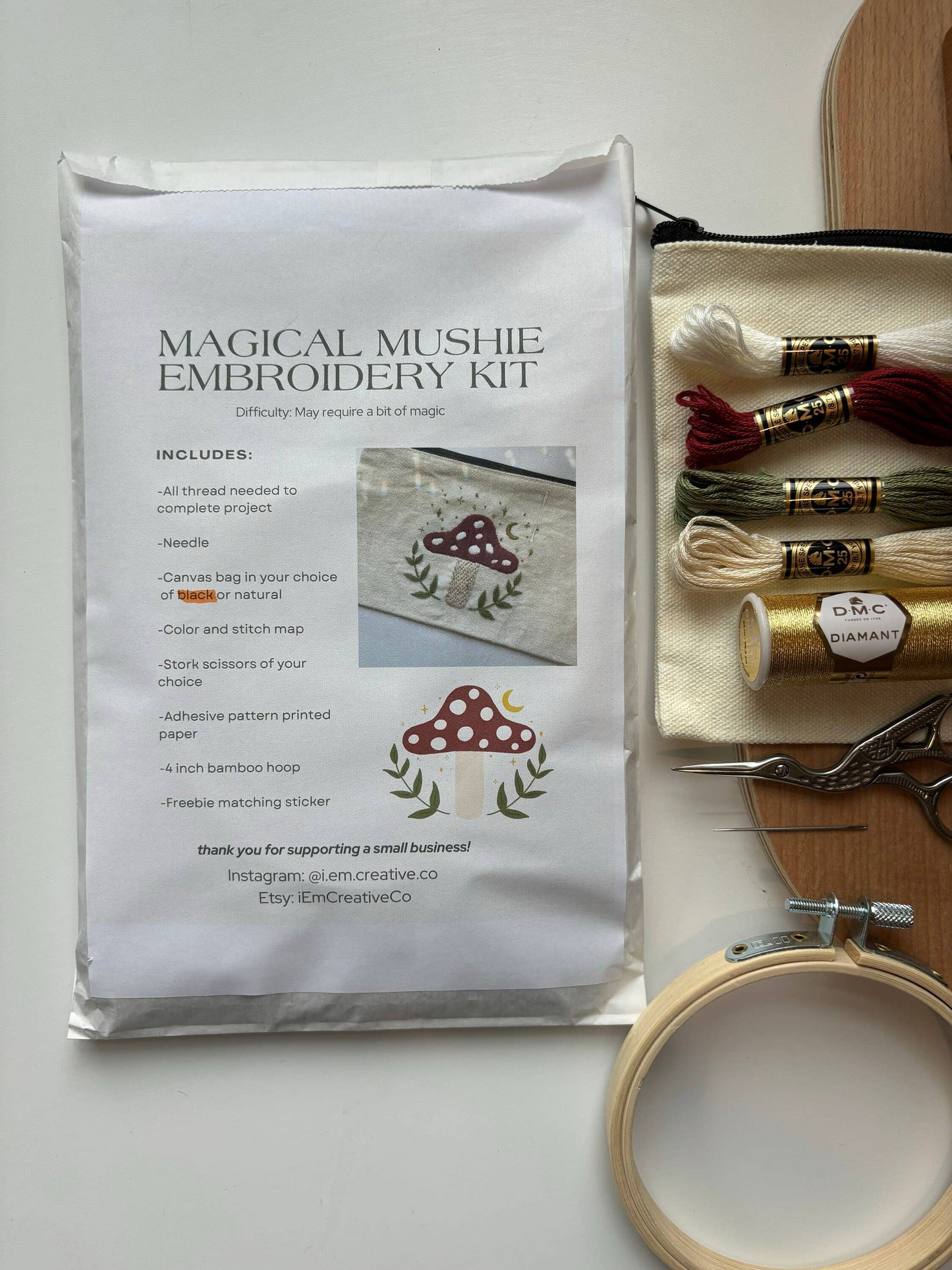 Mushie DIY Embroidery Kit - SLOLife Studio & Mercantile