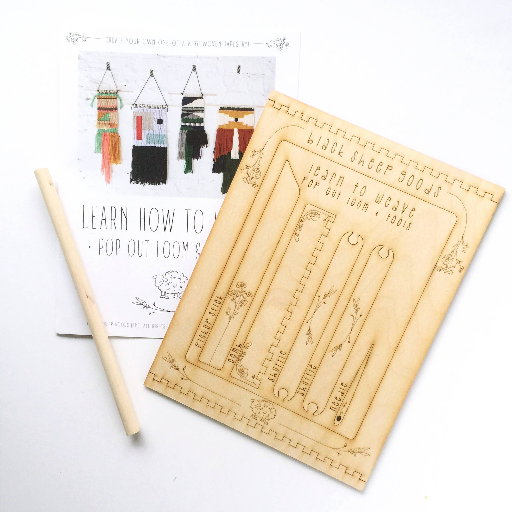 DIY Tapestry Weaving Kit for Beginners - Yarn & Fiber Crafts - SLOLife Studio & Mercantile