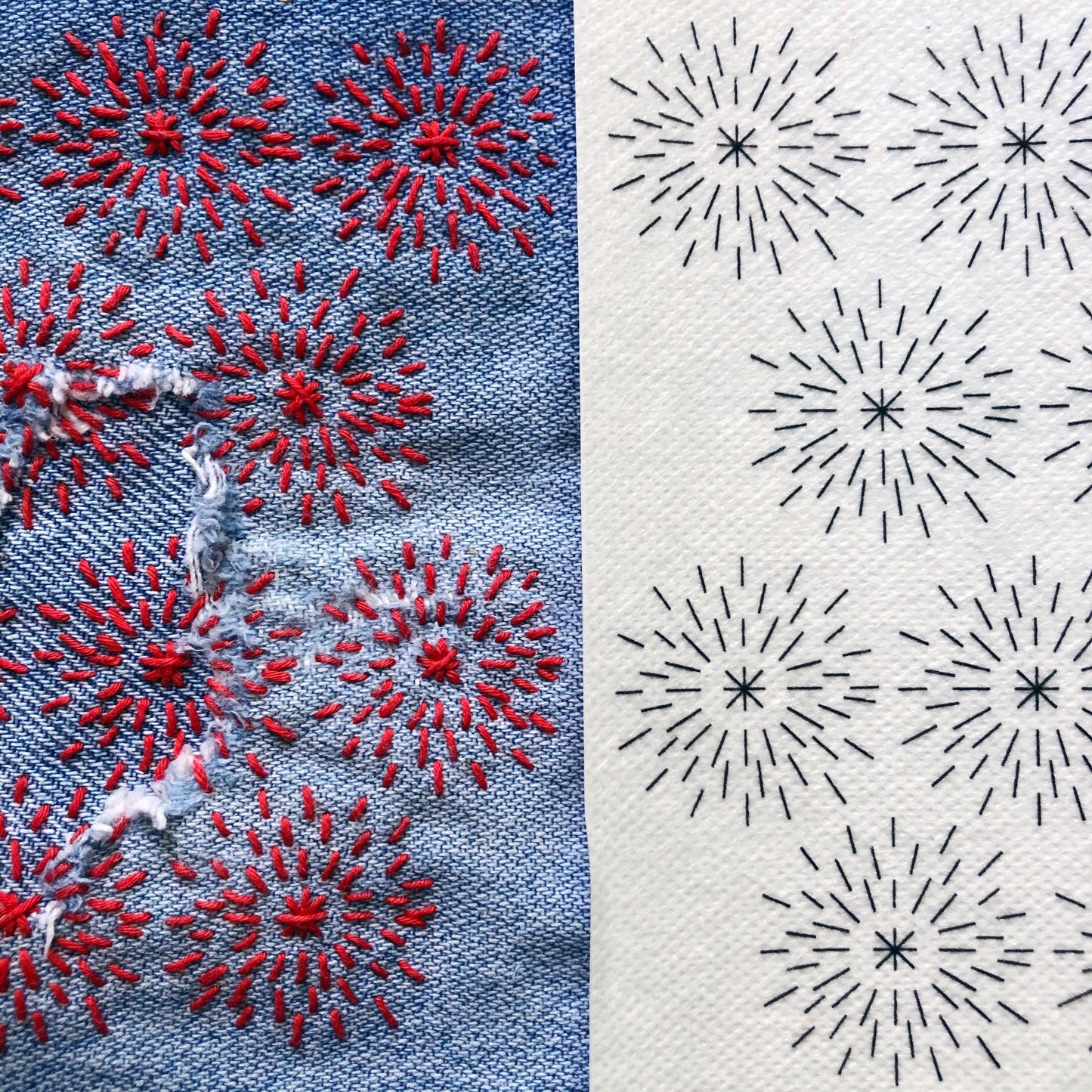 Washable Mending Transfers #3 Yellow Pattern - SLOLife Studio & Mercantile