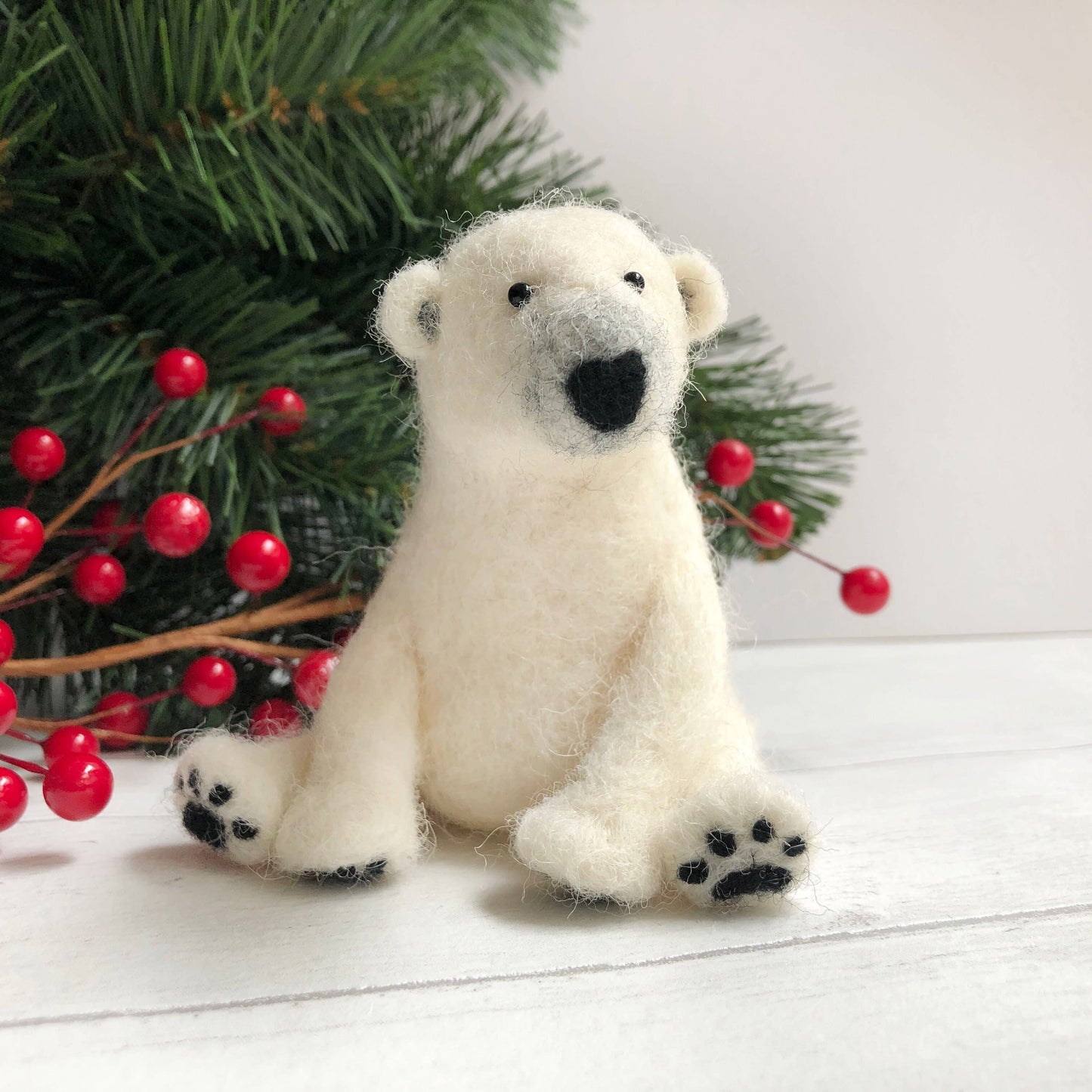 Needle Felting Kit - Polar Bear - SLOLife Studio & Mercantile