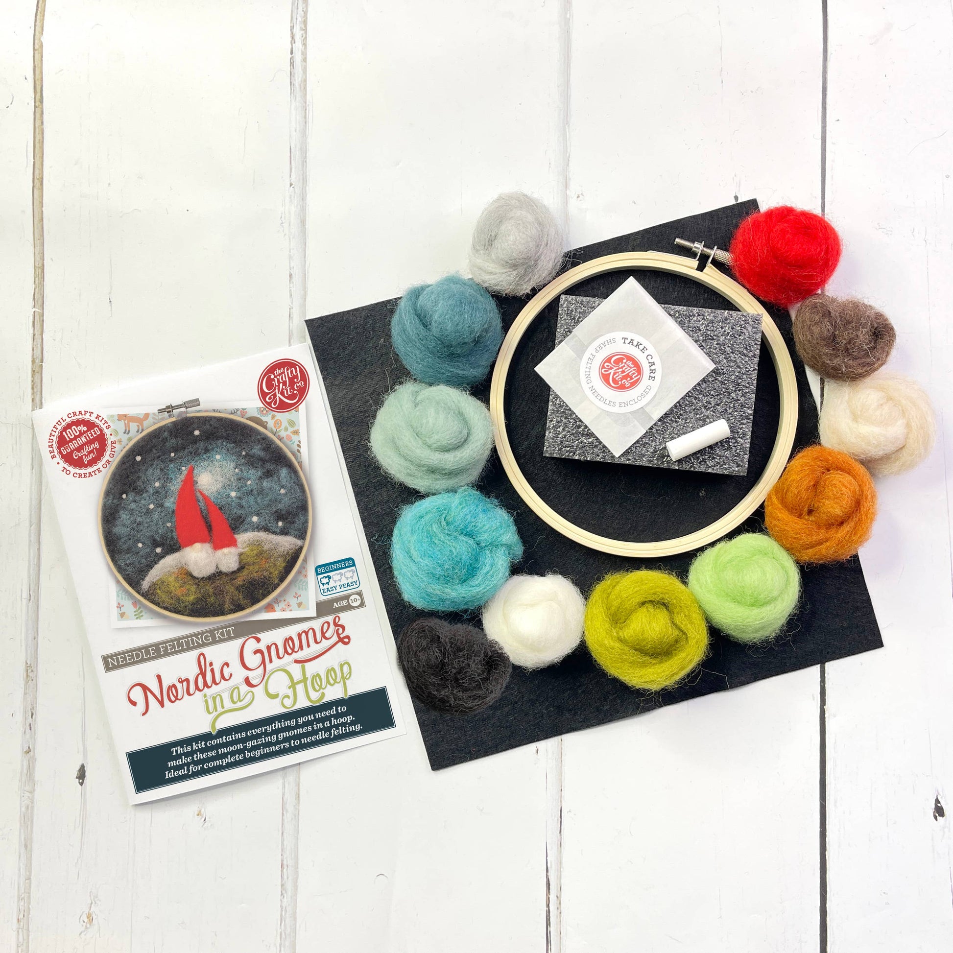 Gnomes in a Hoop Needle Felting Kit - SLOLife Studio & Mercantile