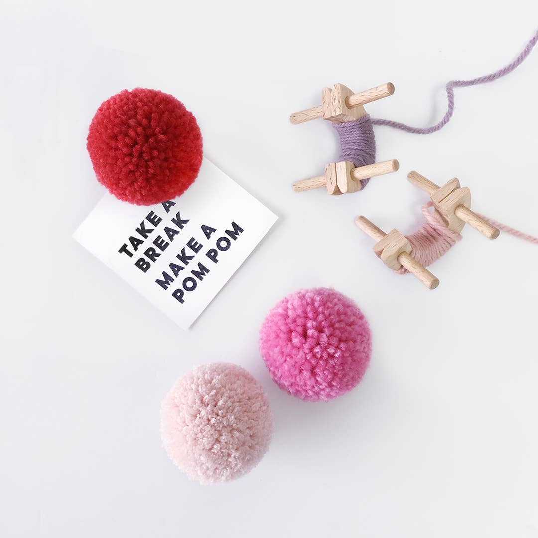 Button Pom Maker – Baby Pink - Extra Small Size - SLOLife Studio & Mercantile
