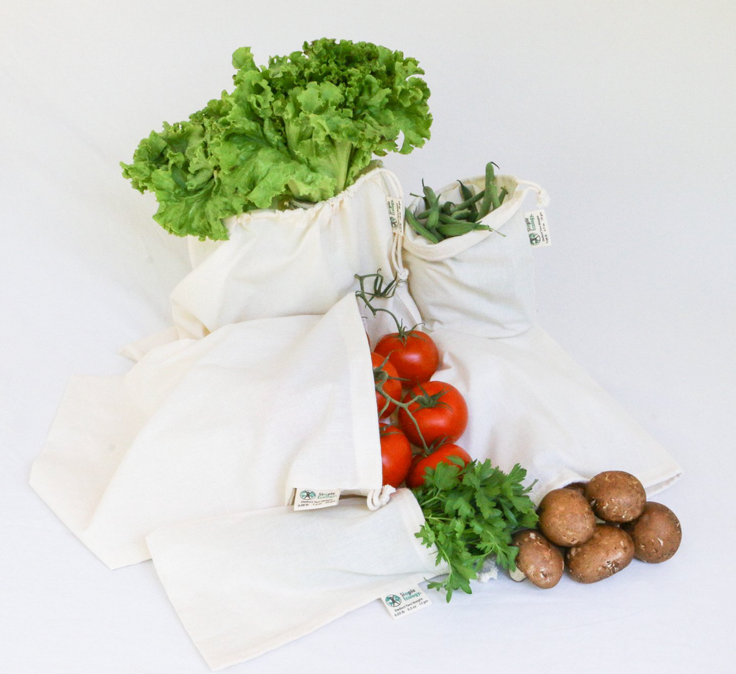 Natural cotton Drawstring Bags - SLOLife Studio & Mercantile