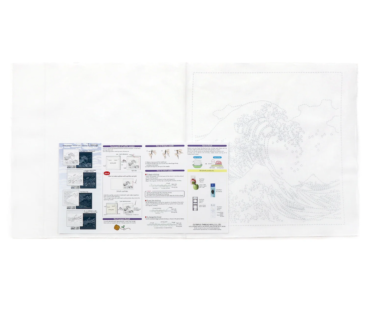 Sashiko Sampler The Great Wave of Kanagawa