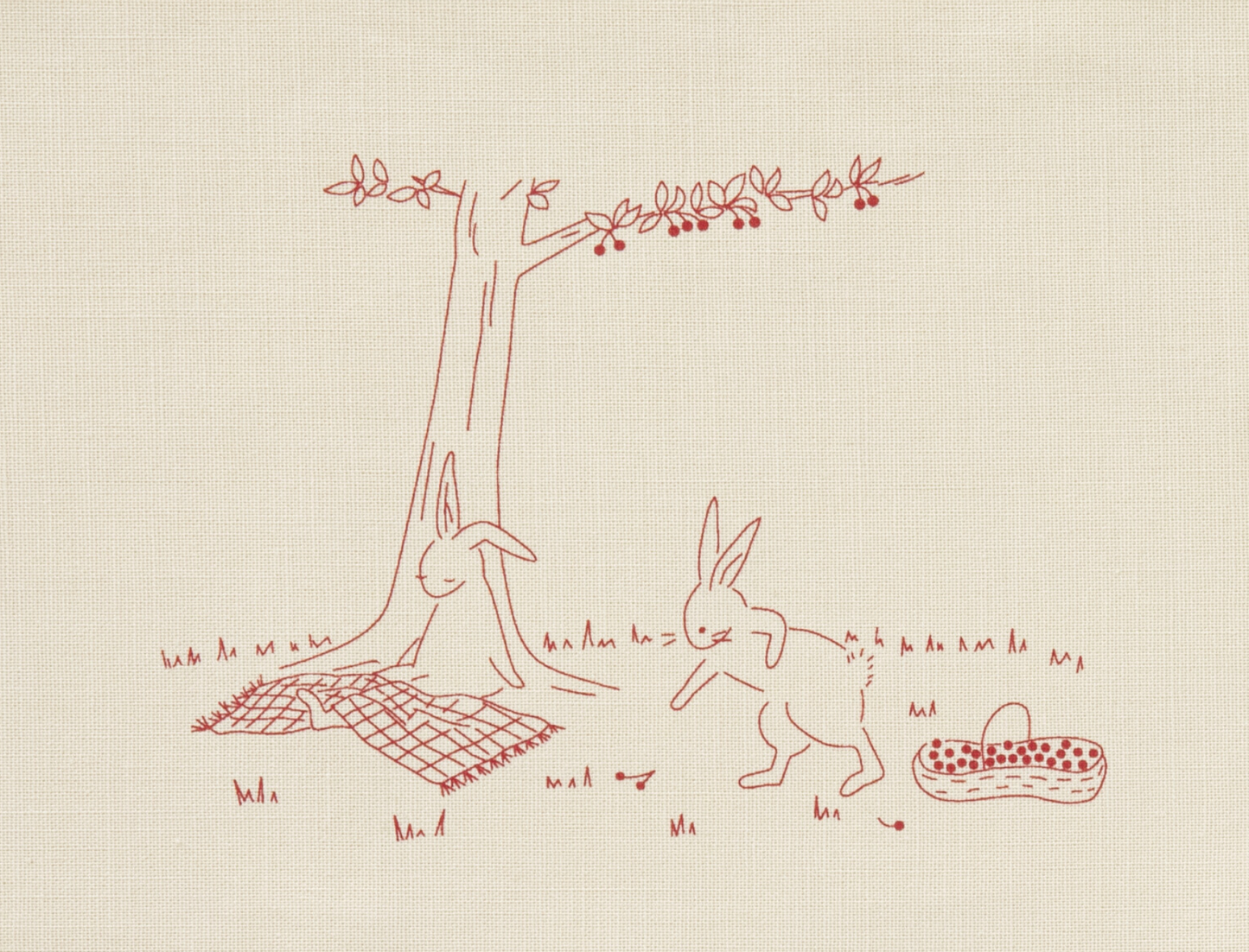 Bunny Picnic Embroidery Kit