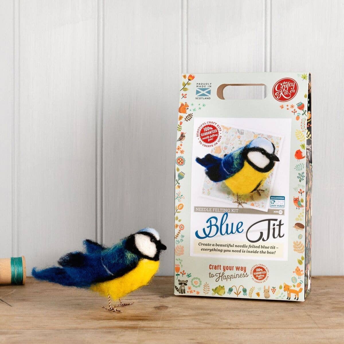British Birds Blue Tit Needle Felting Craft Kit - SLOLife Studio & Mercantile