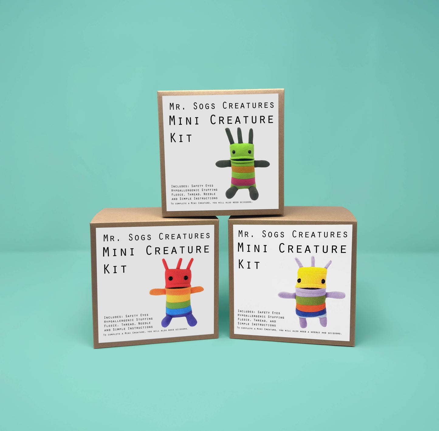 Mini Creature DIY Plush Sewing Kit - Yellow