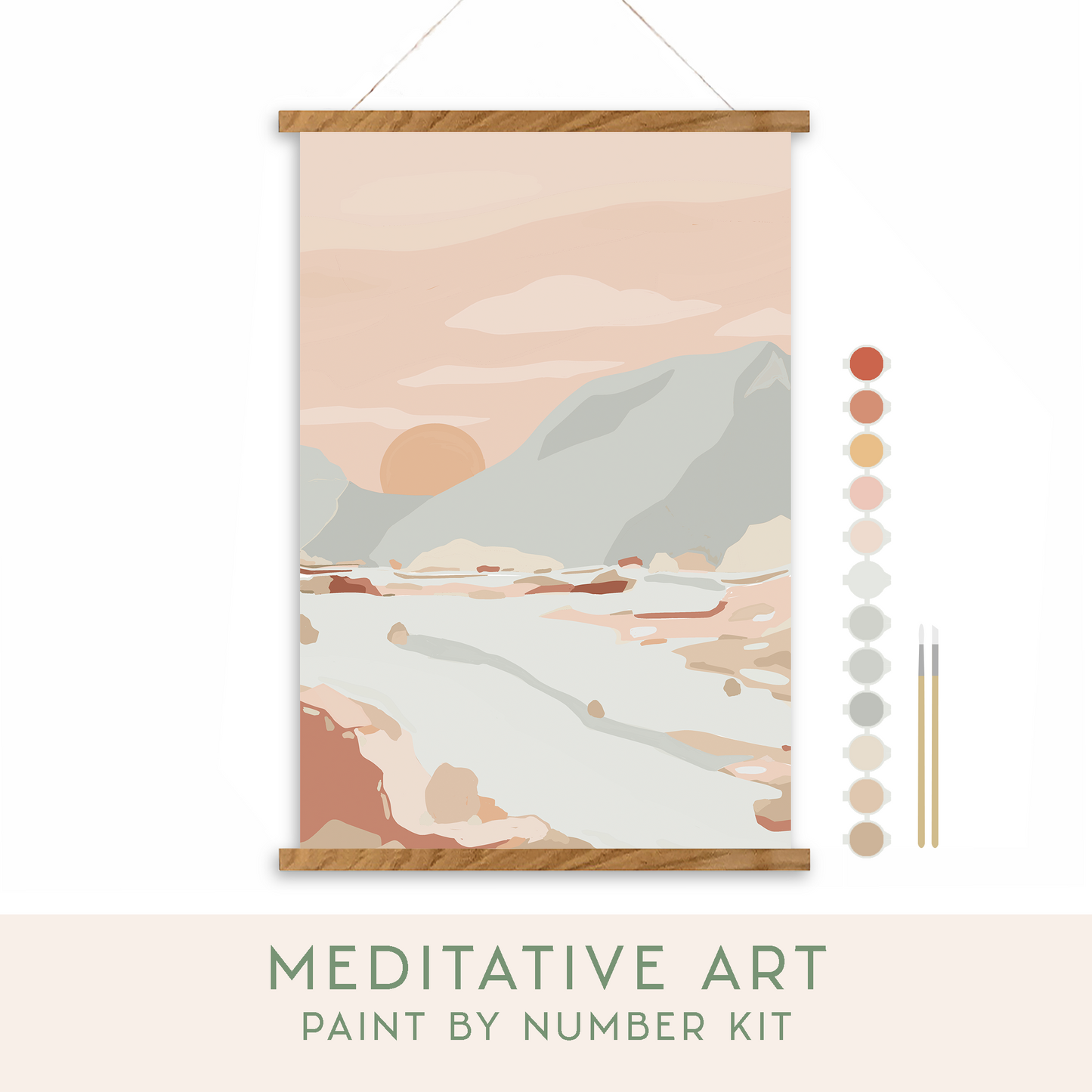 Walk in Nature Meditative Art Paint by Number Kit - SLOLife Studio & Mercantile
