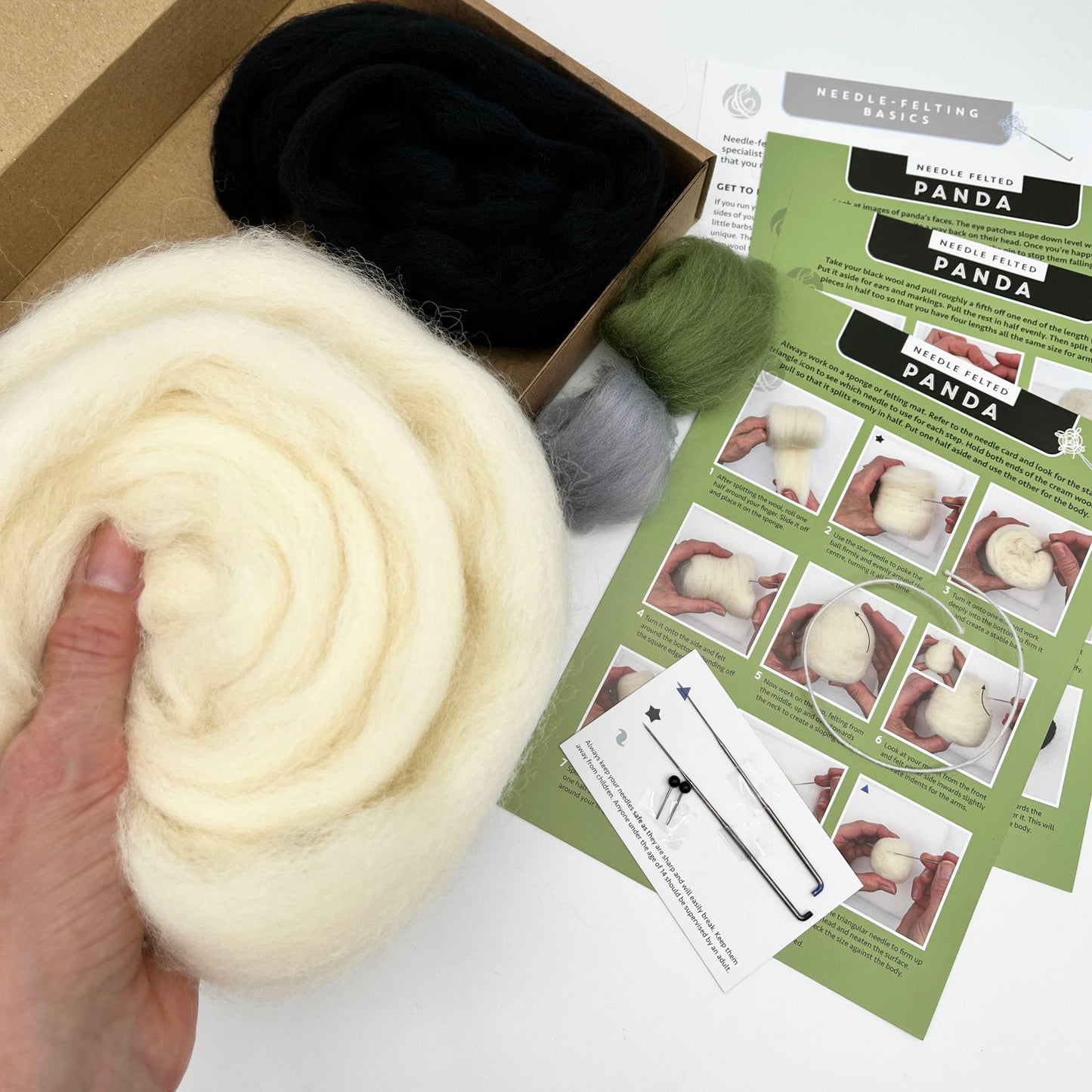 Panda Needle Felting Kit