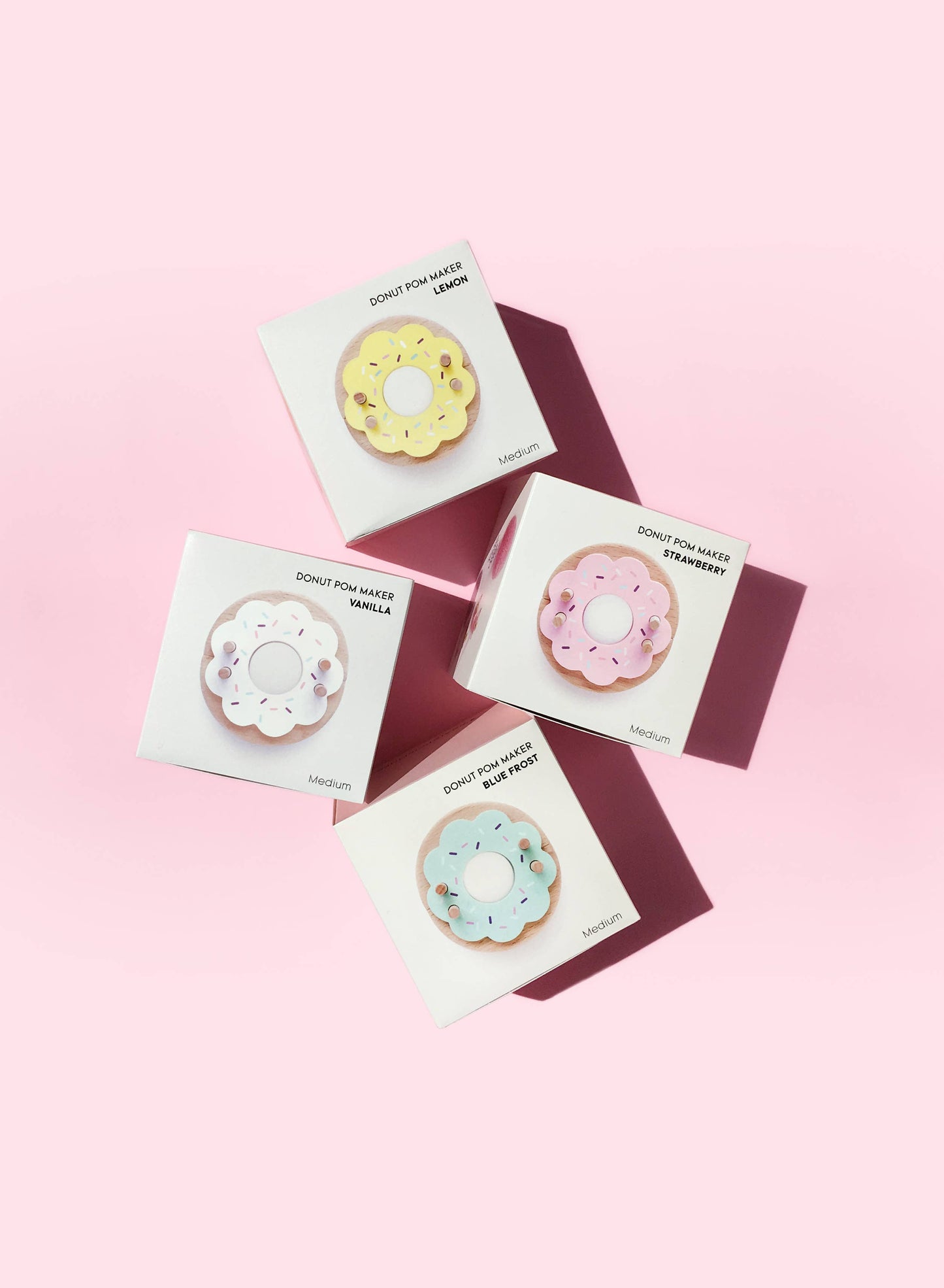 Donut Pom Maker – Strawberry - Medium Size - SLOLife Studio & Mercantile