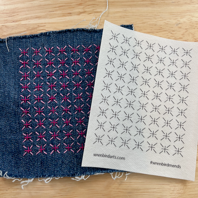 Washable Mending Patterns #11 Neon Green Nature - SLOLife Studio & Mercantile