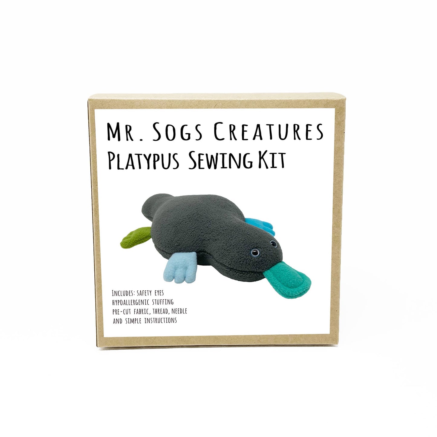 Platypus DIY Stuffed Animal Sewing Kit