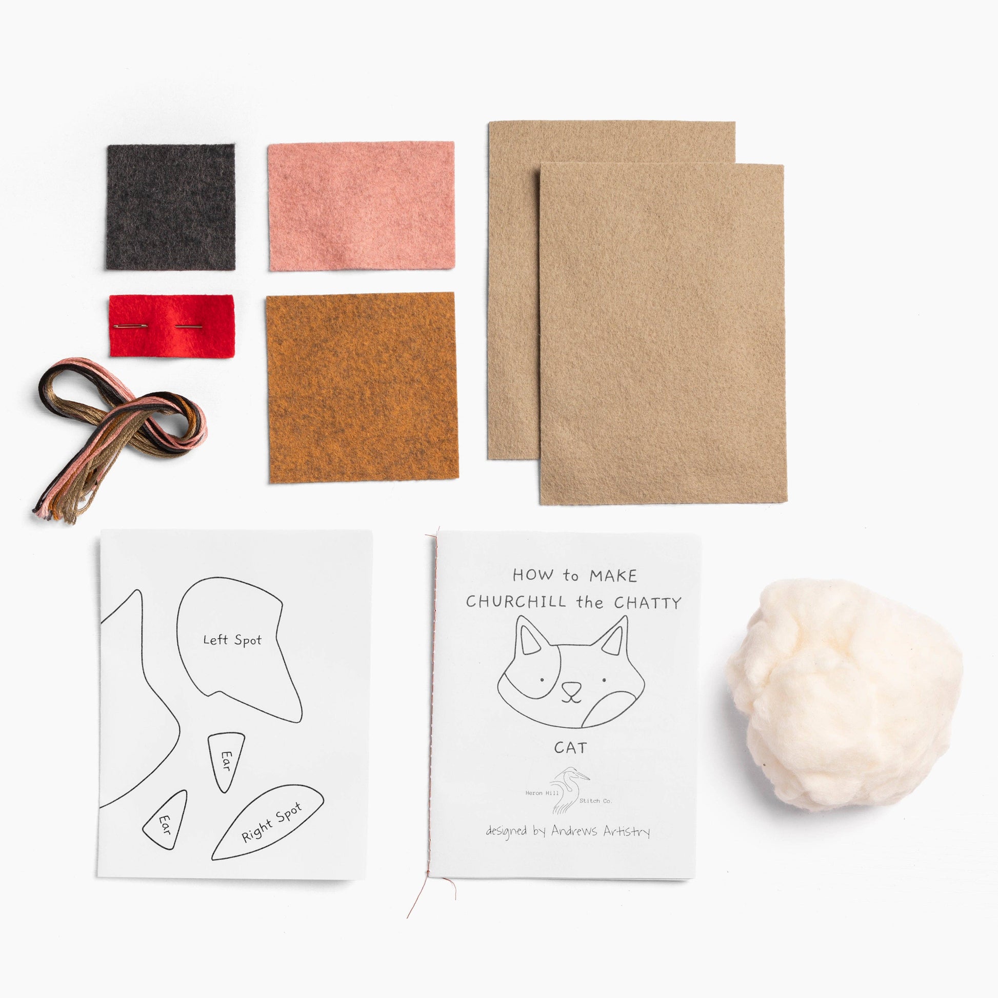 Churchill the Chatty Cat - DIY Craft Kit - SLOLife Studio & Mercantile