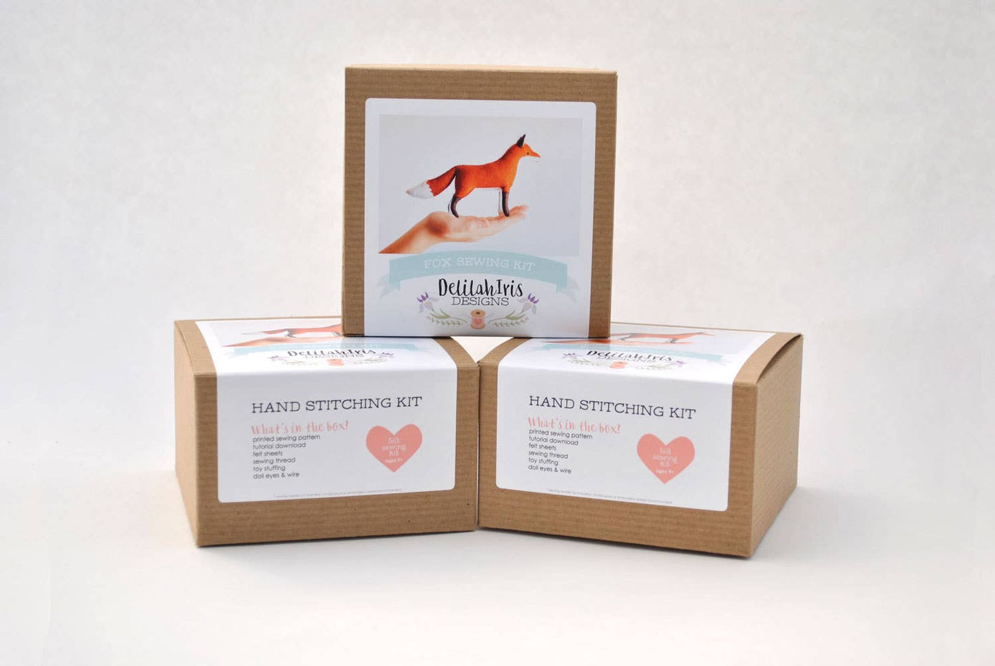 Felt Fox Stuffed Animal Sewing Kit