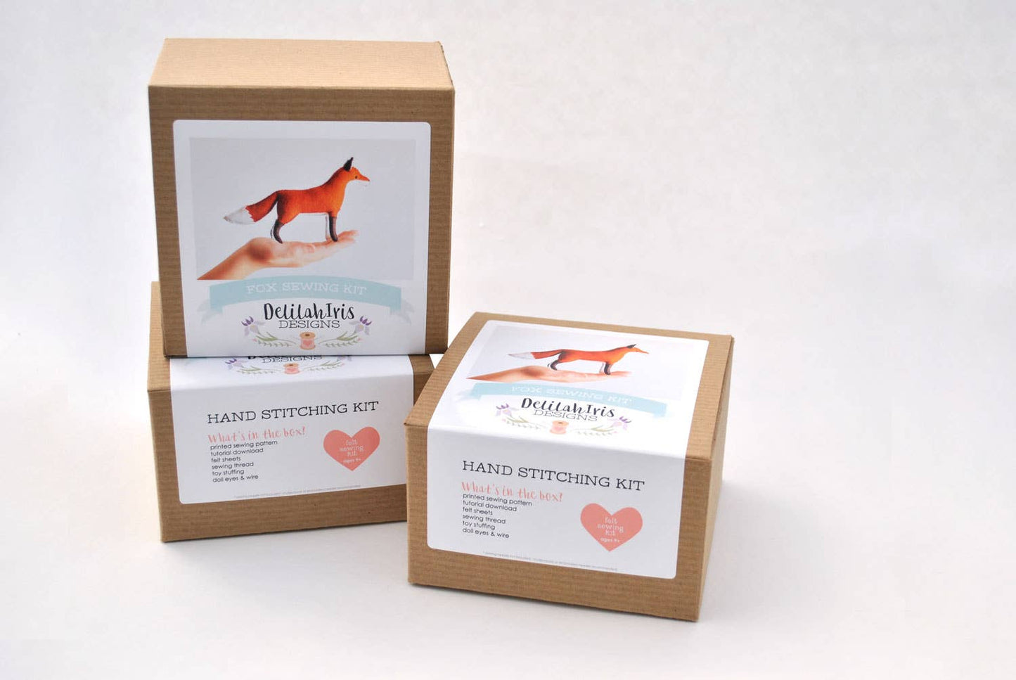Felt Fox Stuffed Animal Sewing Kit