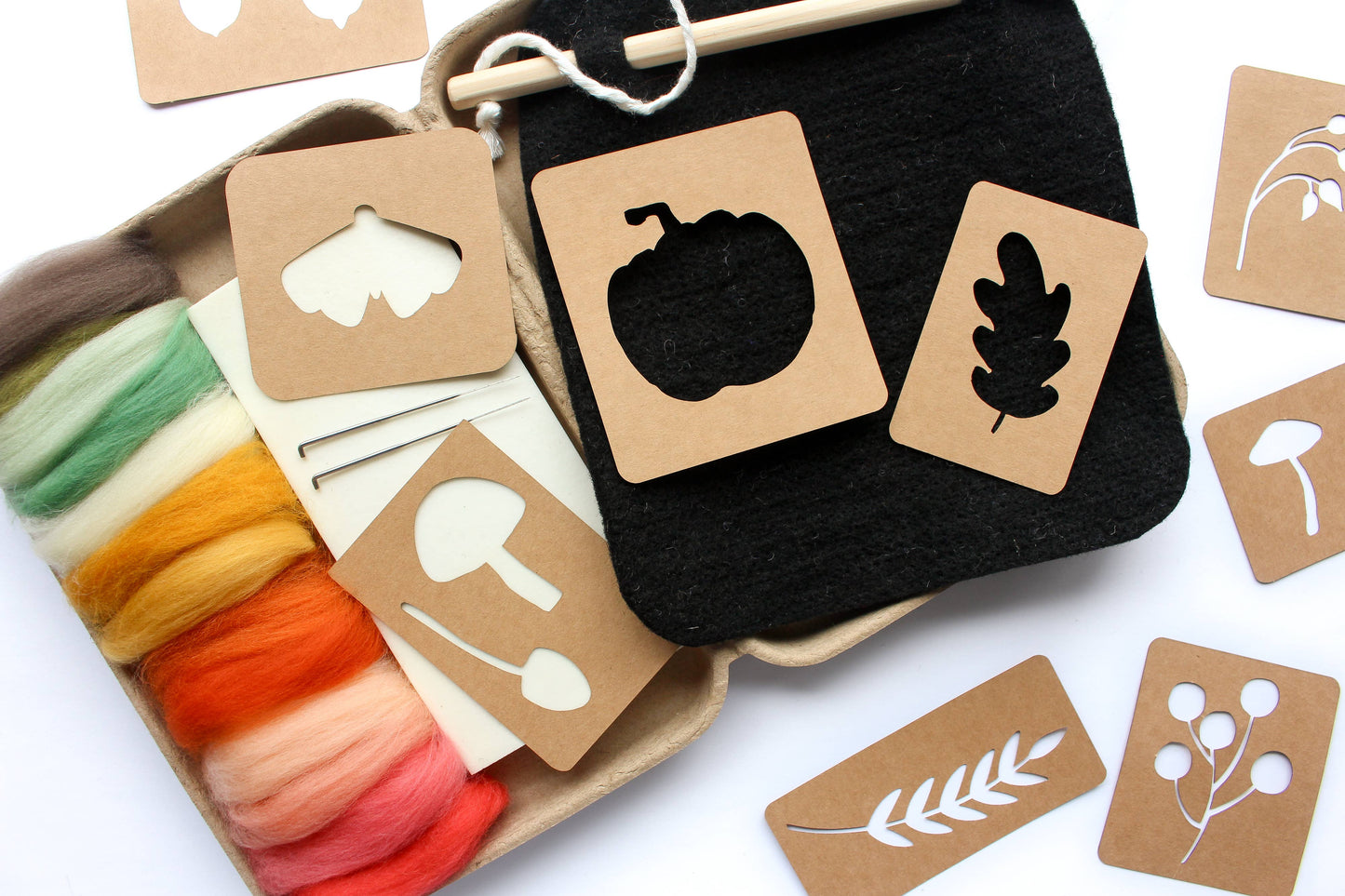 8"x8" Fall Banner Felting Kit