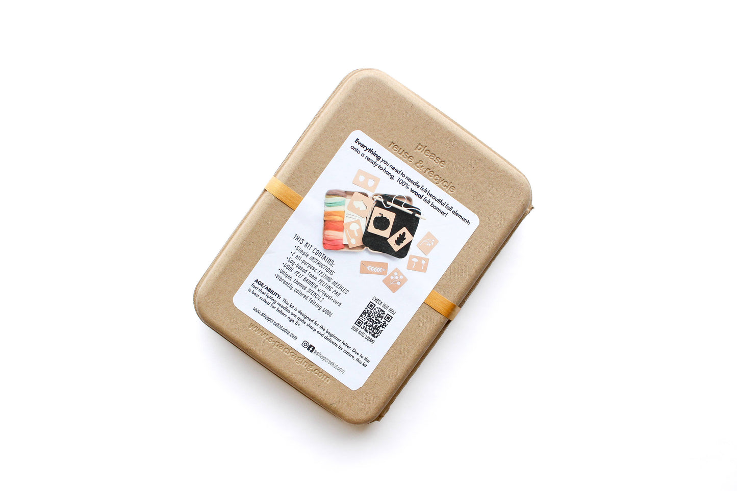 8"x8" Fall Banner Felting Kit