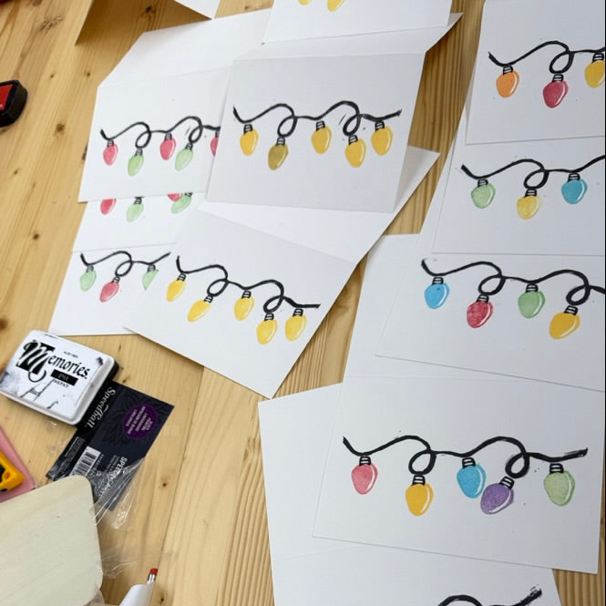 Holiday Card Block Printing Workshop