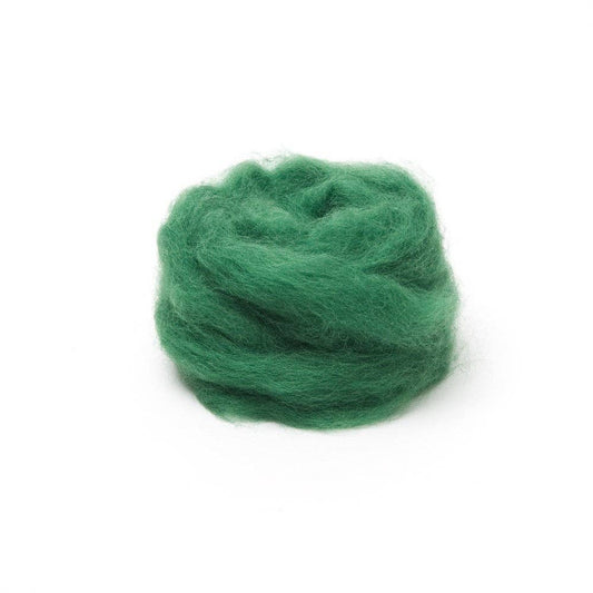 Moss Corriedale Wool Roving 1 oz.