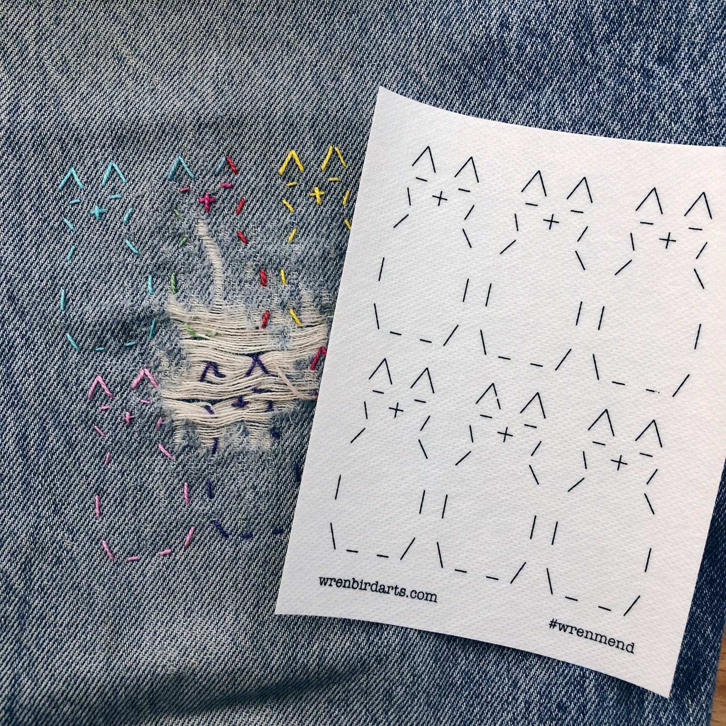 Washable Mending Transfers Set Cat Patterns - SLOLife Studio & Mercantile