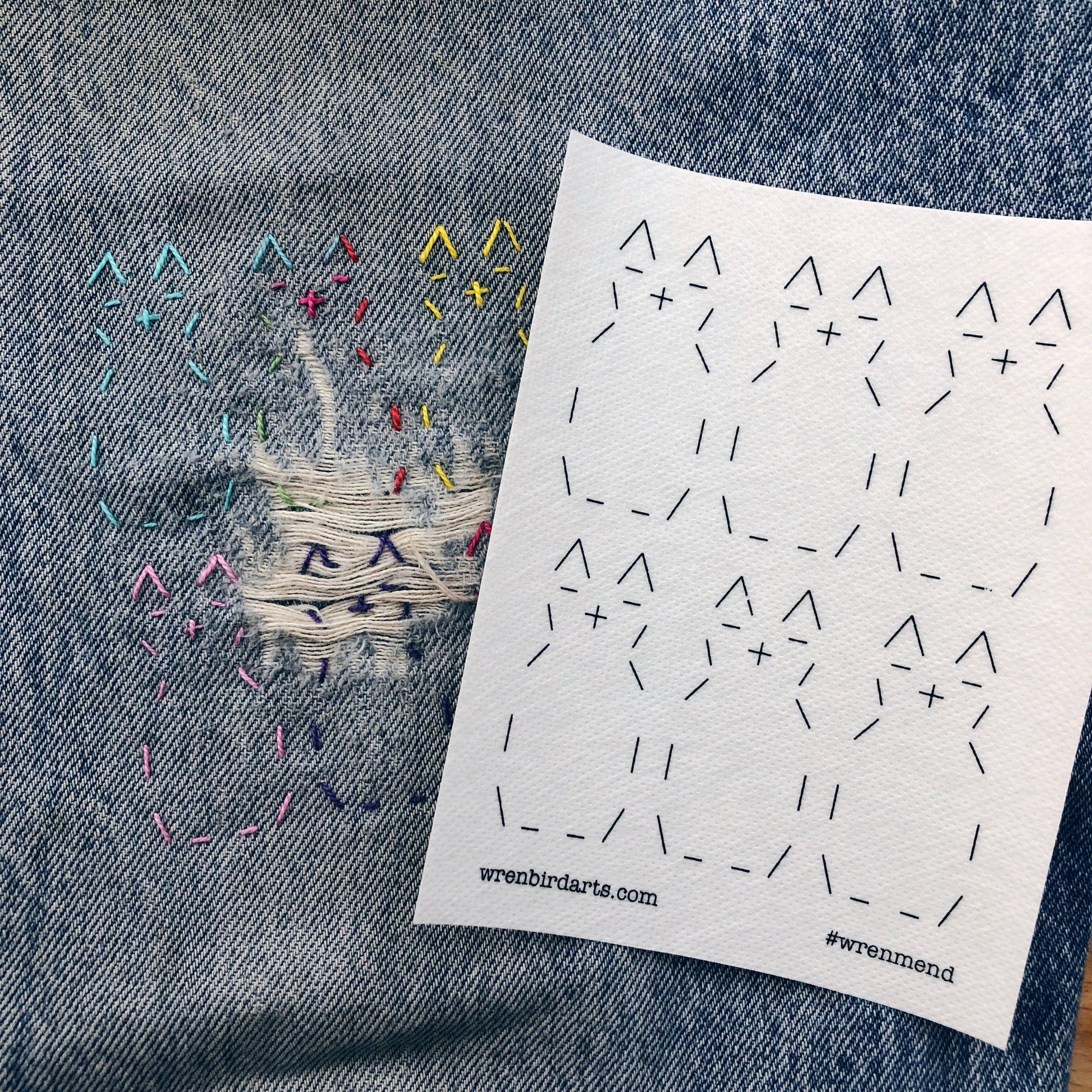 Washable Mending Transfers Set Cat Patterns - SLOLife Studio & Mercantile
