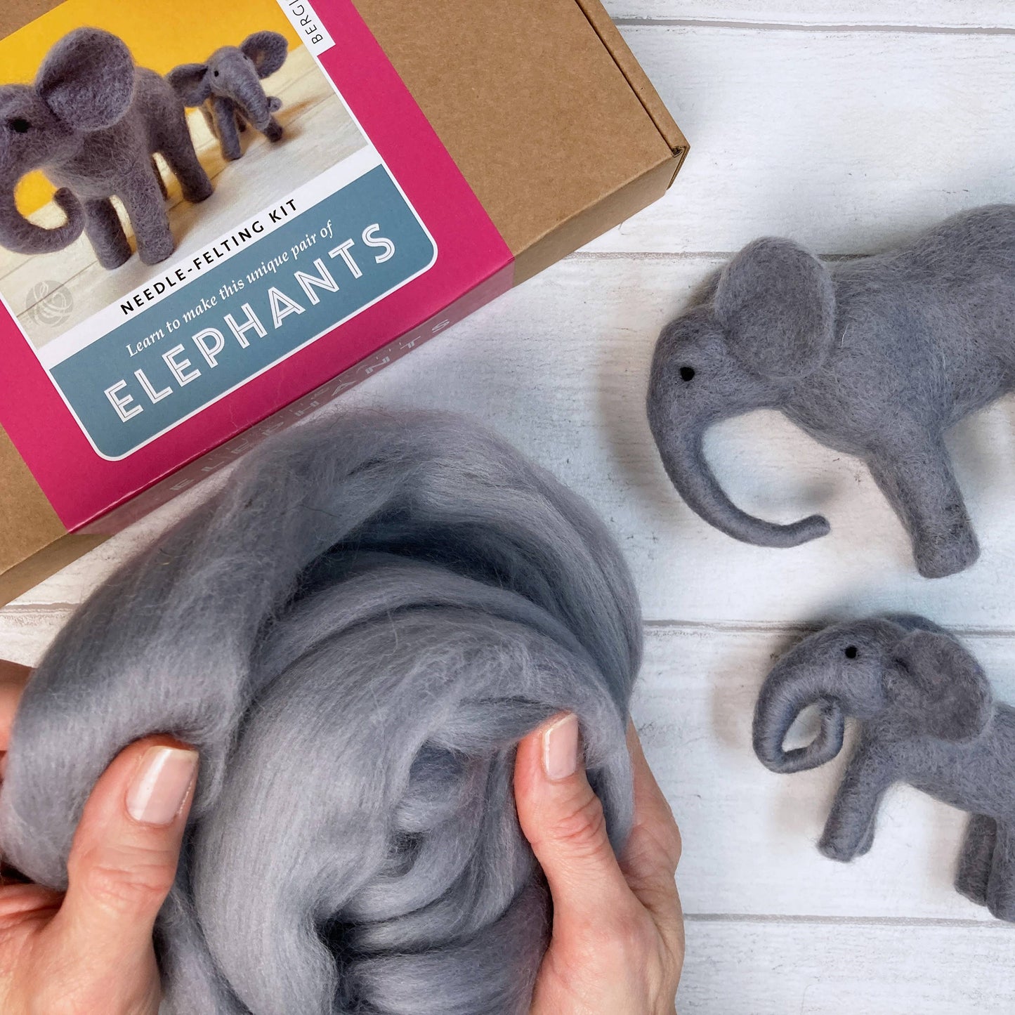 Elephant Needle Felting Kit