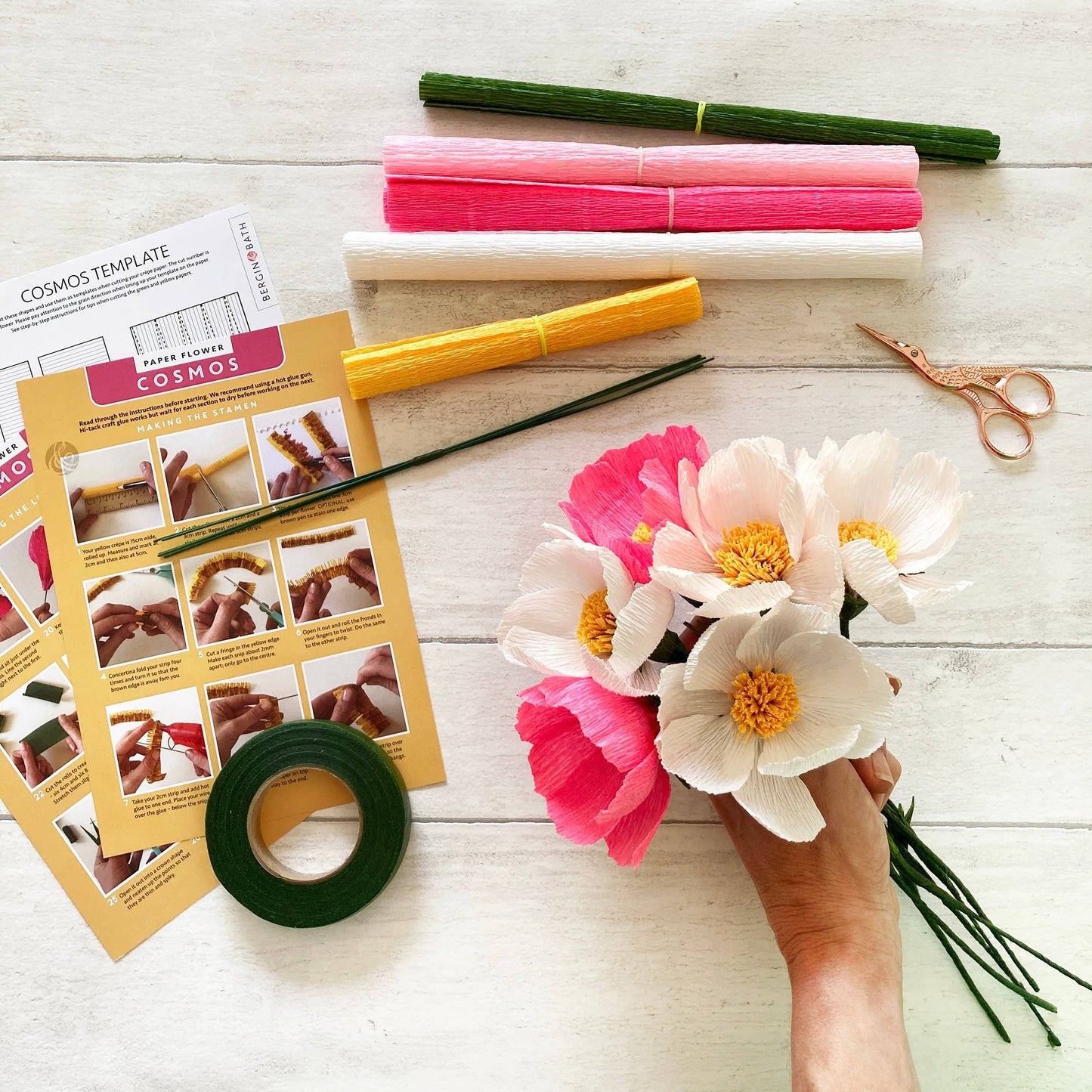 Cosmos Paper Flower Kit