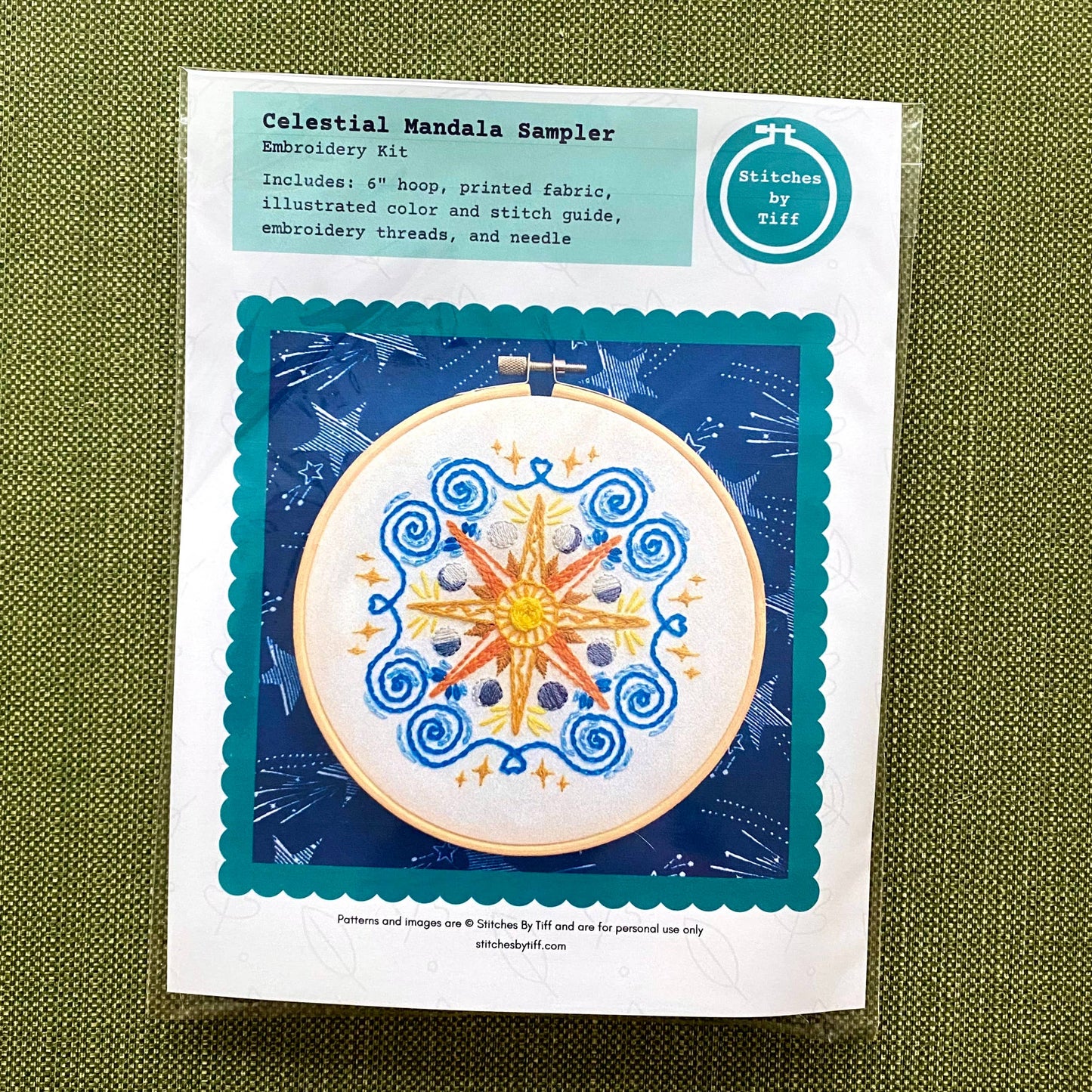 Celestial Mandala Sampler DIY Embroidery Craft Kit
