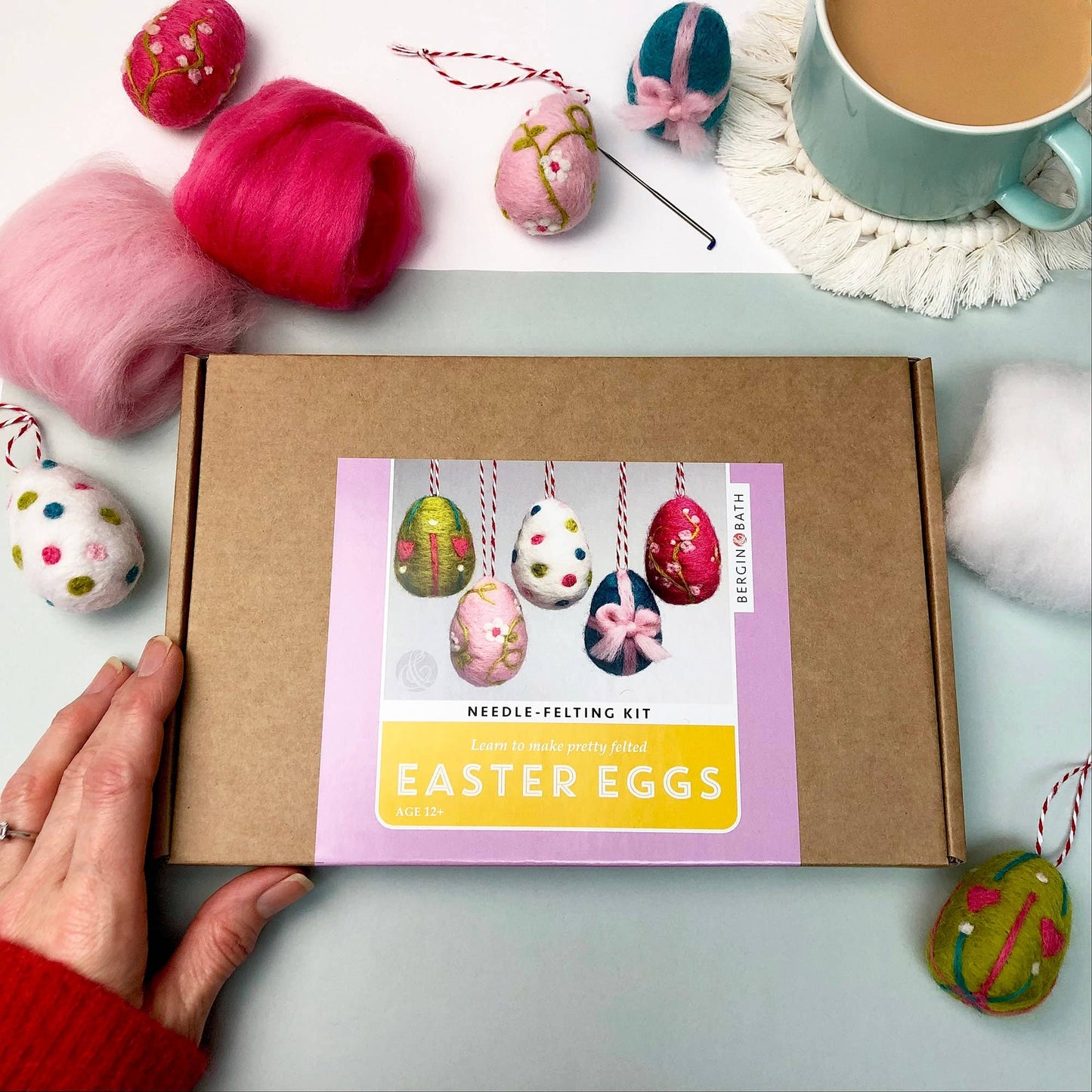 Easter Eggs Needle Felting Kit