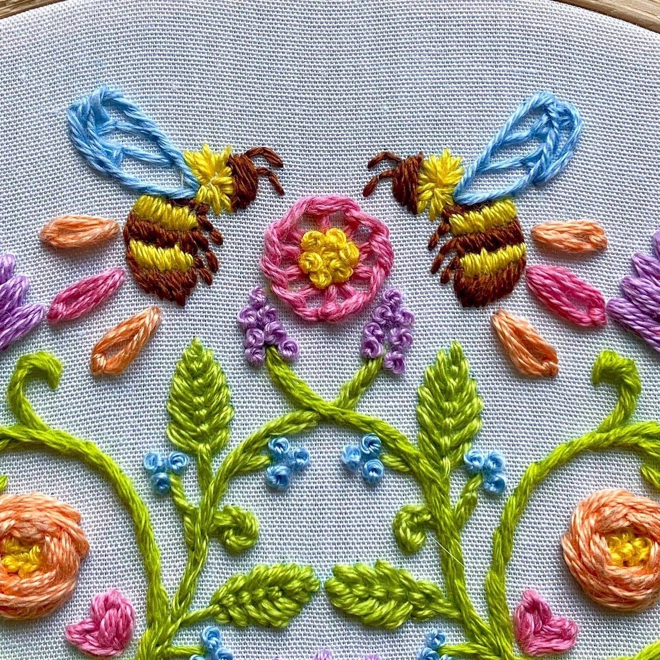Bee Mandala Embroidery Kit