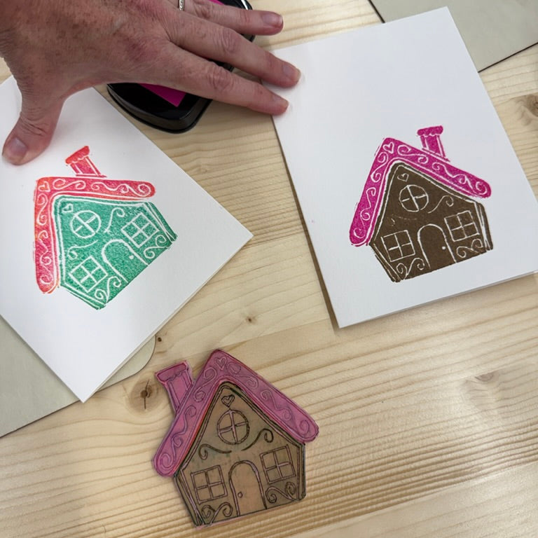 Holiday Card Block Printing Workshop