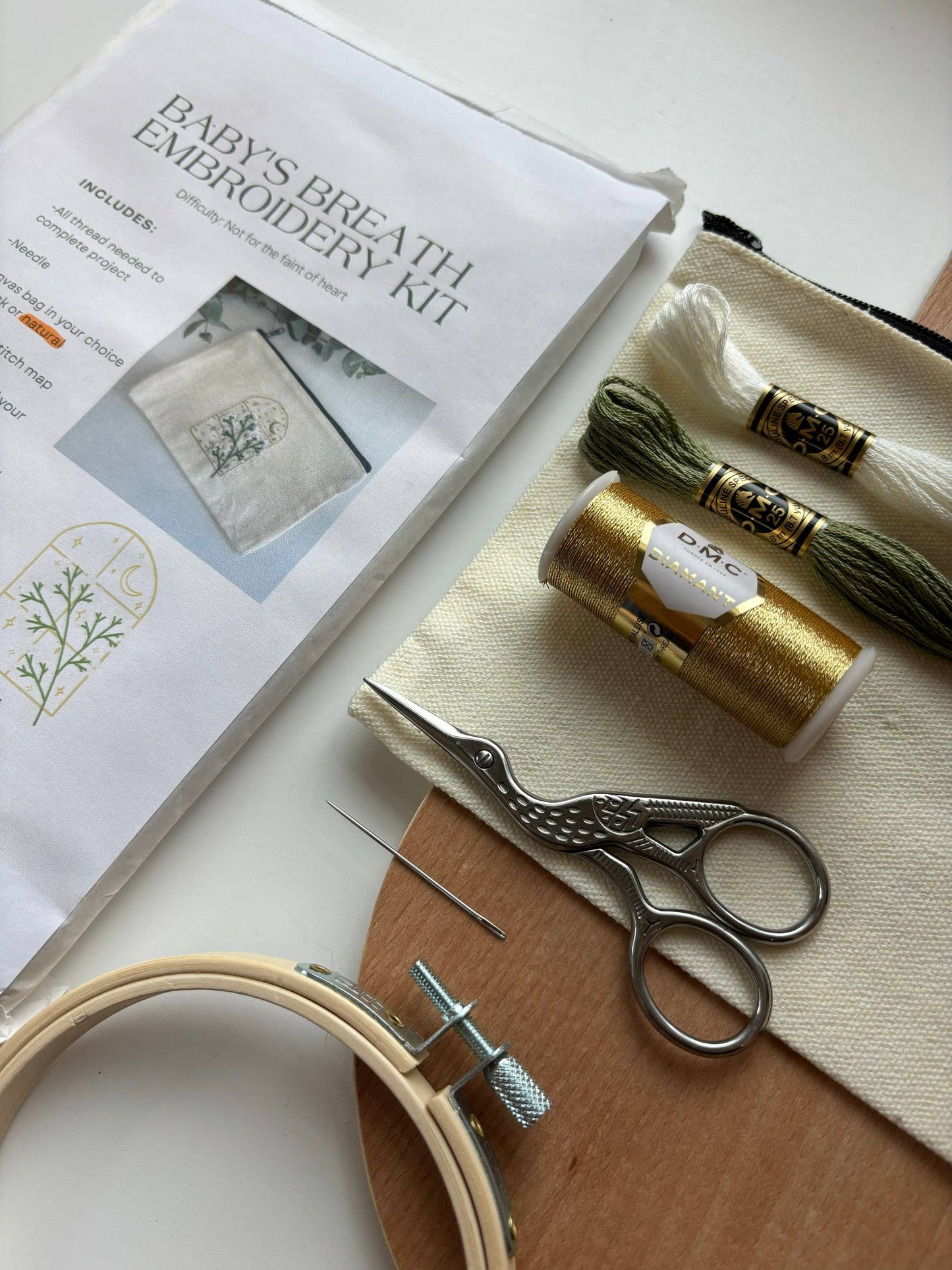 Baby's Breath Embroidery Kit - SLOLife Studio & Mercantile