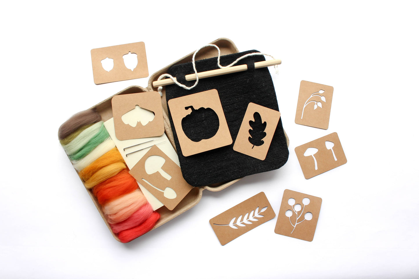 8"x8" Fall Banner Felting Kit