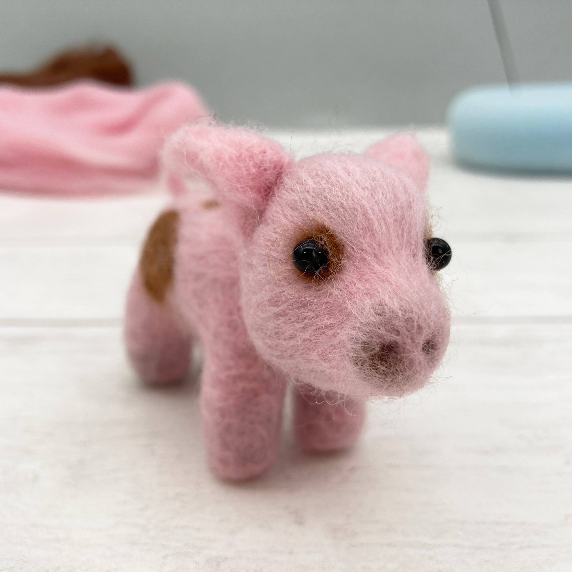 Needle Felting Piglet Kit - SLOLife Studio & Mercantile