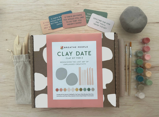 Deluxe Clay Date Activity Kit- Clay Kit for Two - SLOLife Studio & Mercantile