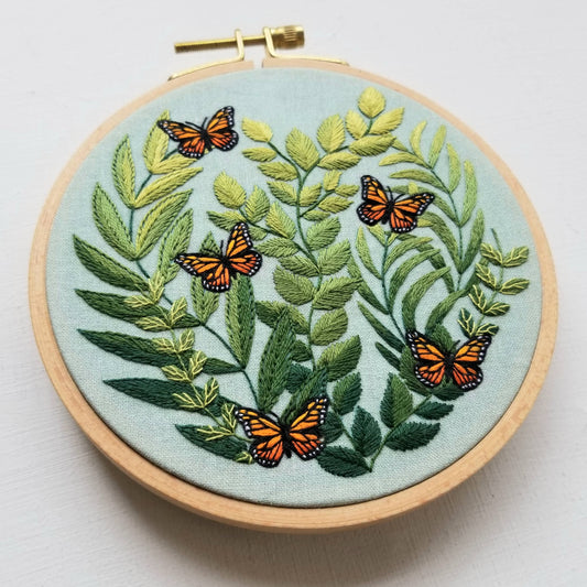 "Love Grows" Butterfly Embroidery Kit