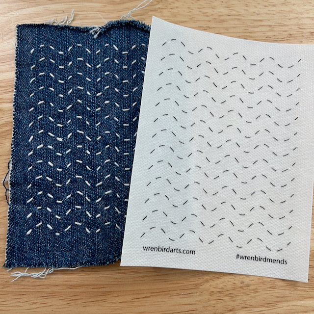 Washable Mending Patterns #11 Neon Green Nature - SLOLife Studio & Mercantile