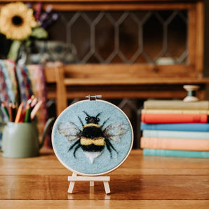 Bee in a Hoop Needle Felting Kit - SLOLife Studio & Mercantile