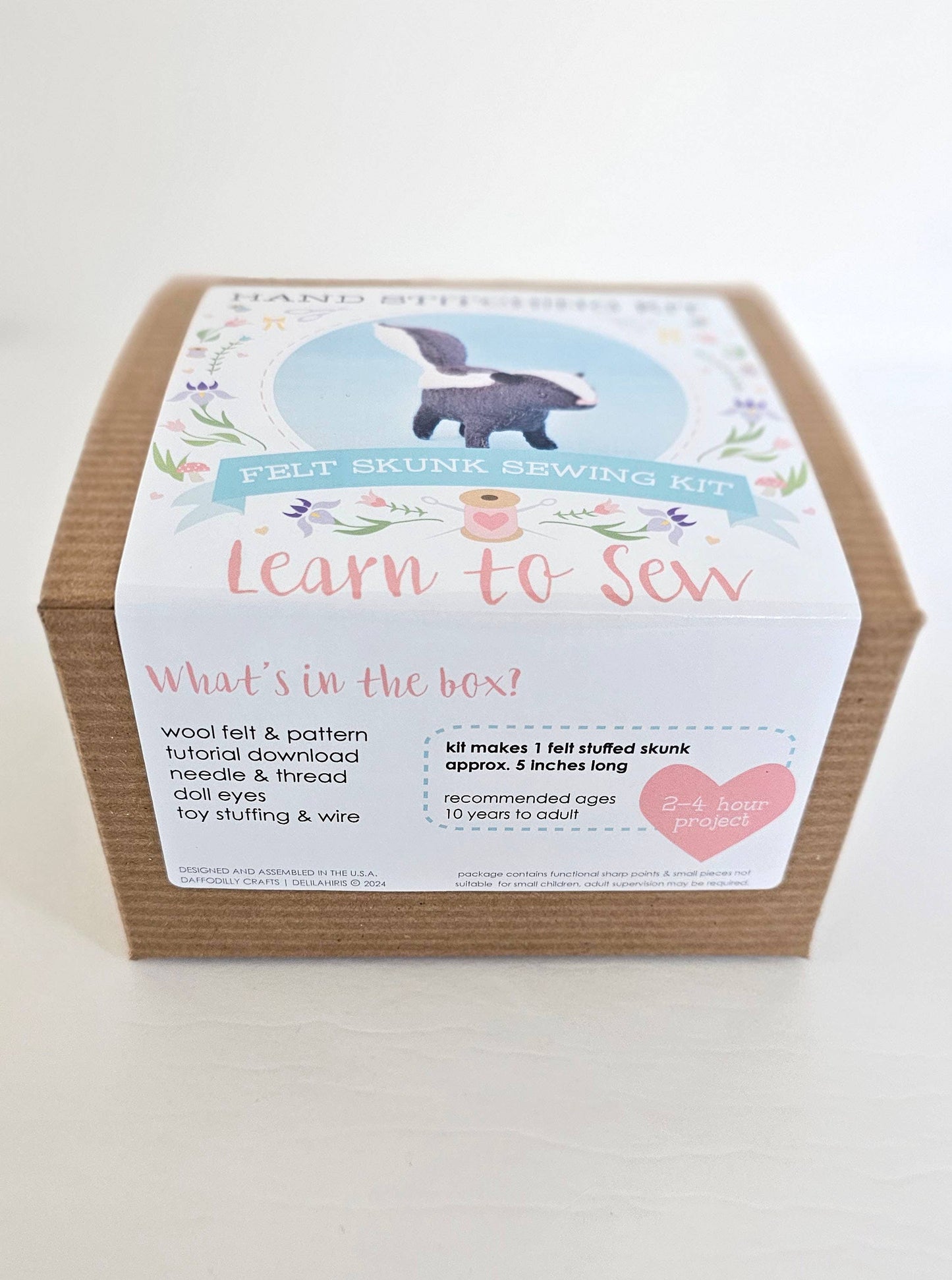 Felt Skunk Sewing Kit