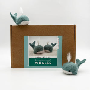 Whales Needle Felting Kit