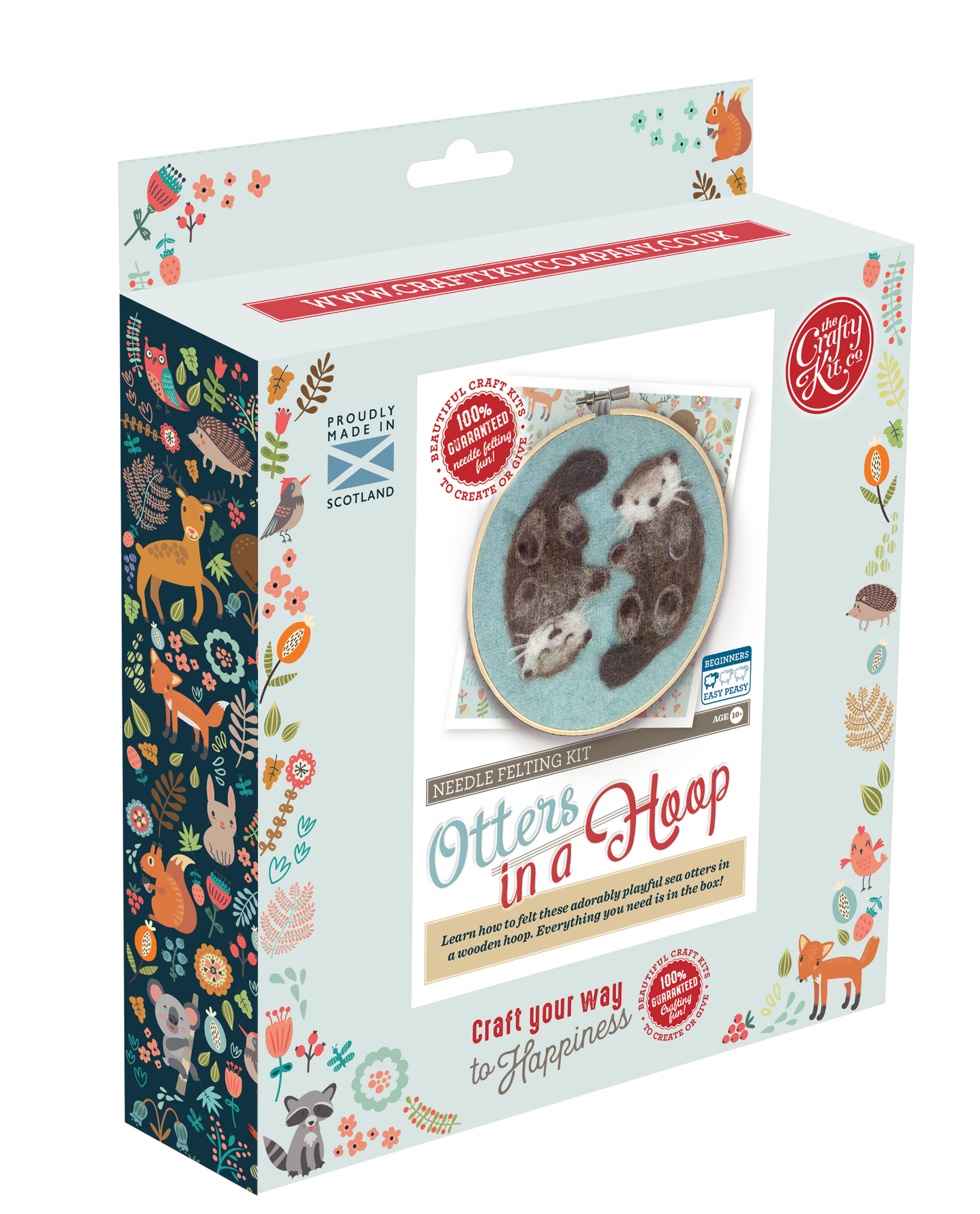 Otters in a Hoop Needle Felting Kit - SLOLife Studio & Mercantile