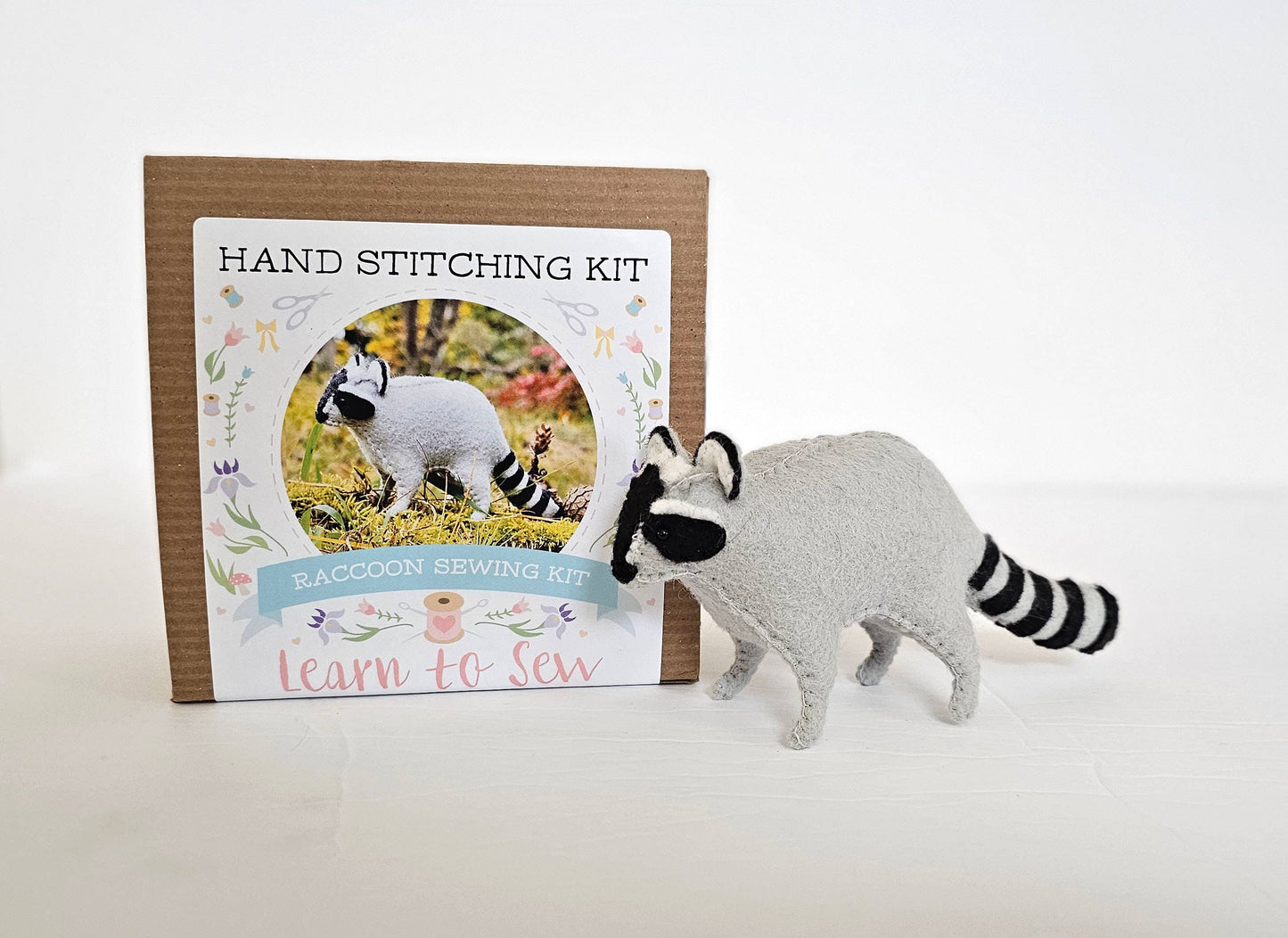 Felt Raccoon Sewing Kit
