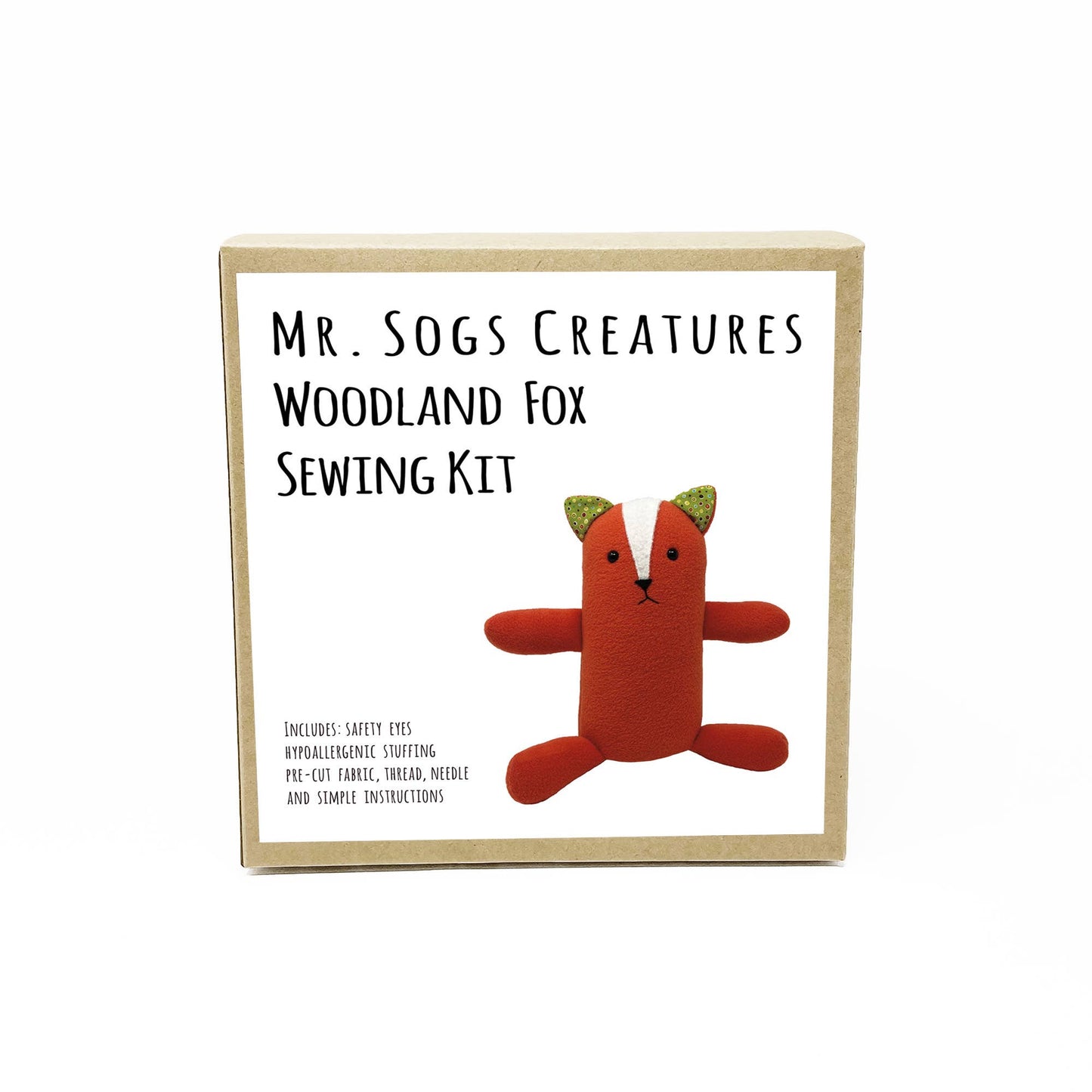 Woodland Fox DIY Plush Sewing Kit