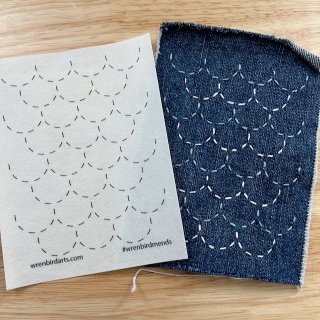 Washable Mending Patterns #11 Neon Green Nature - SLOLife Studio & Mercantile