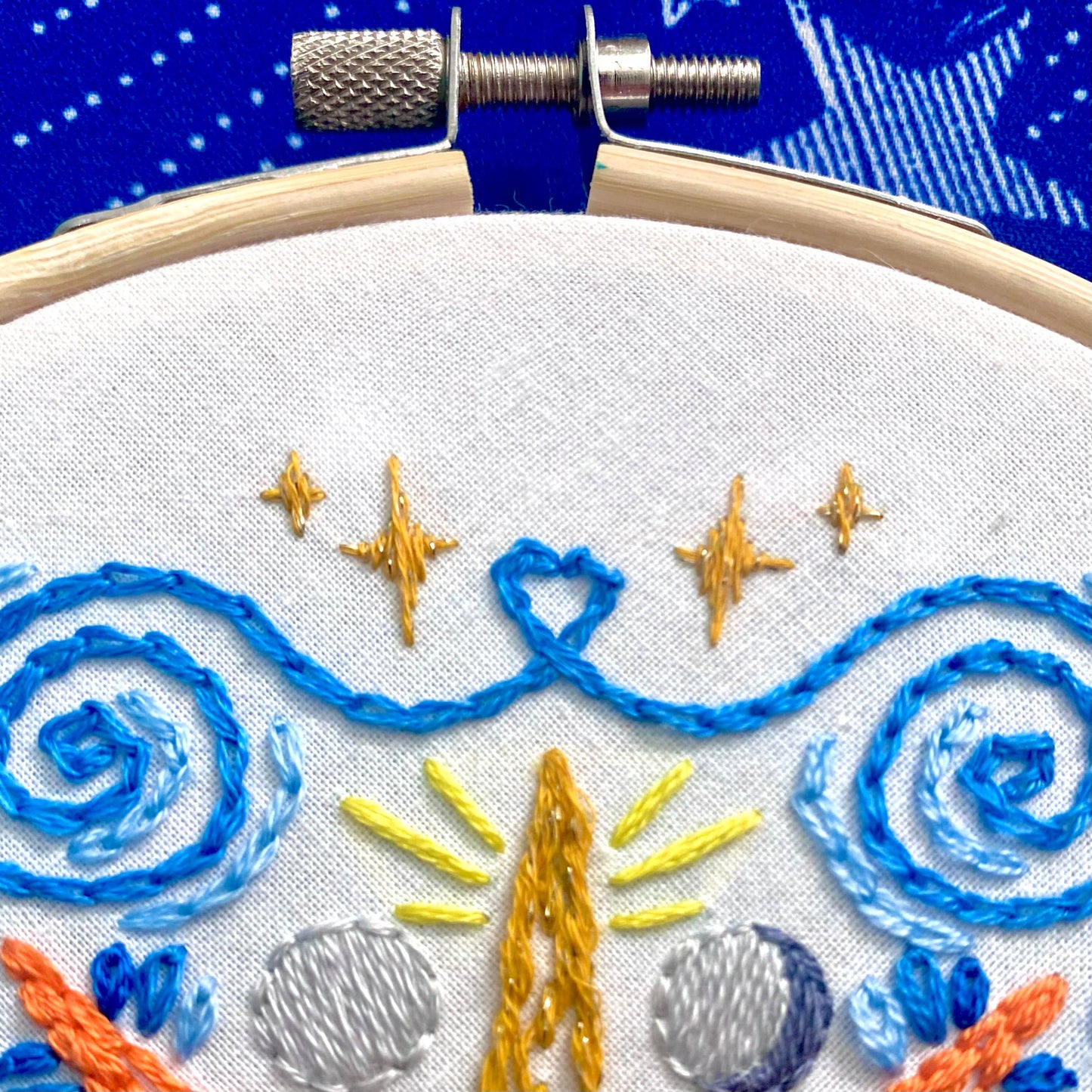 Celestial Mandala Sampler DIY Embroidery Craft Kit
