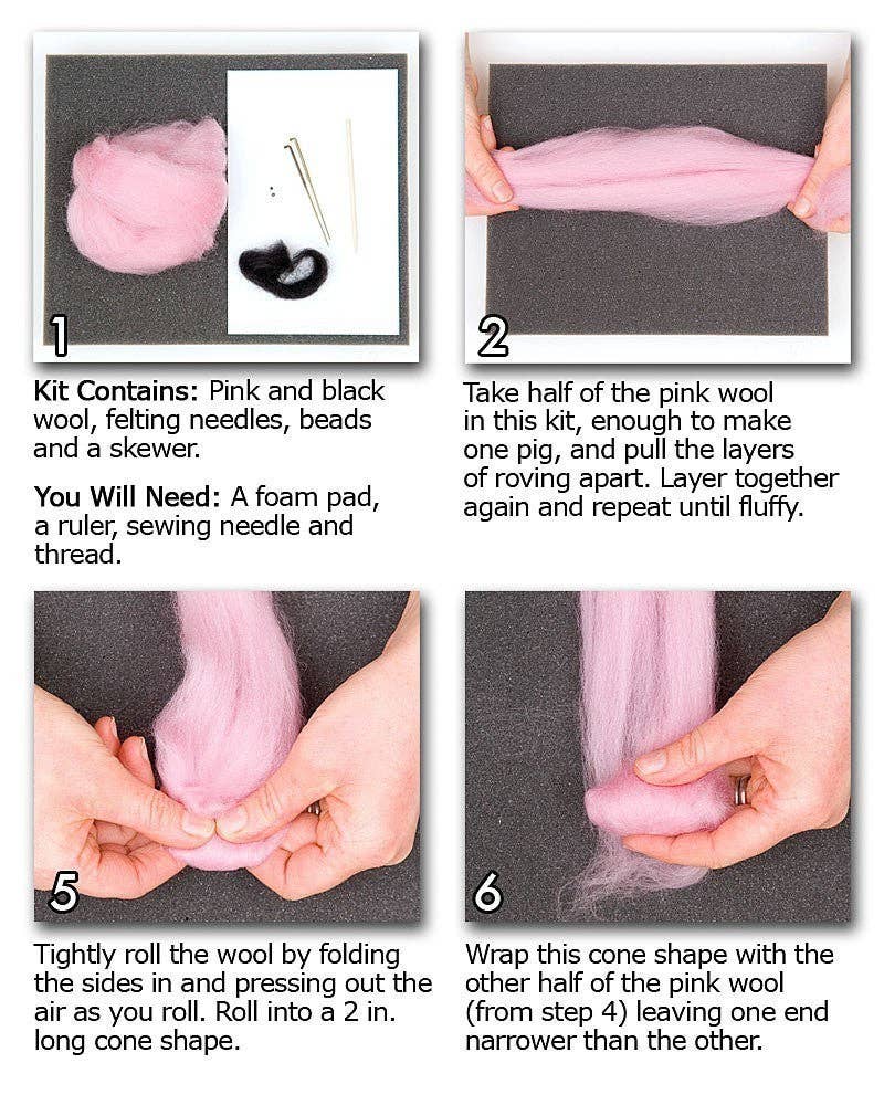 Pig Felting Kit