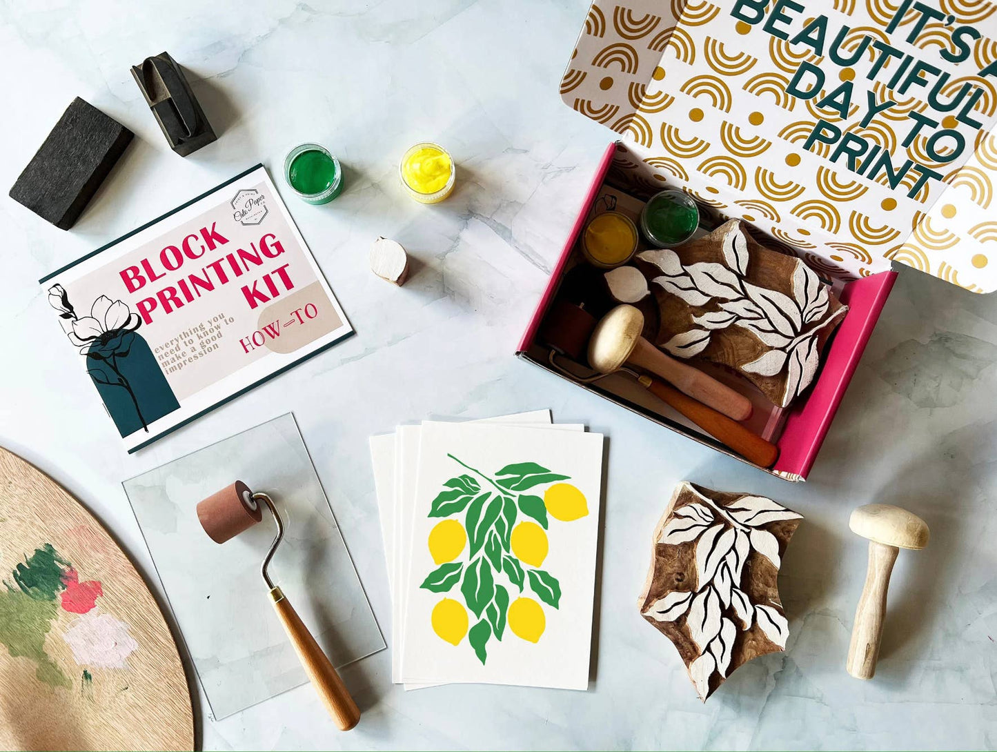 Lemon Branch Wood Block Printing kit - SLOLife Studio & Mercantile