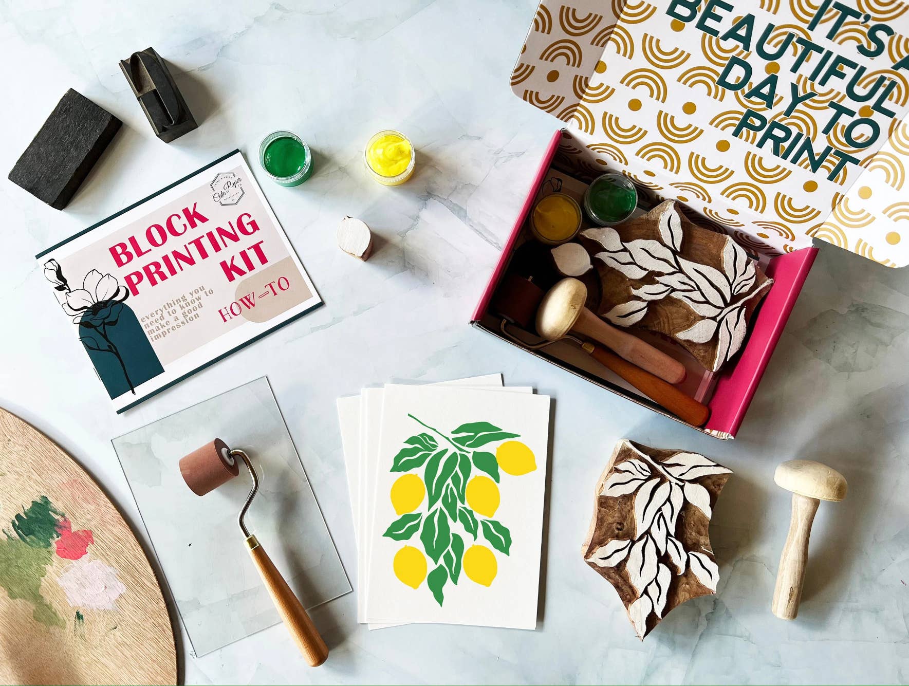 Lemon Branch Wood Block Printing kit - SLOLife Studio & Mercantile