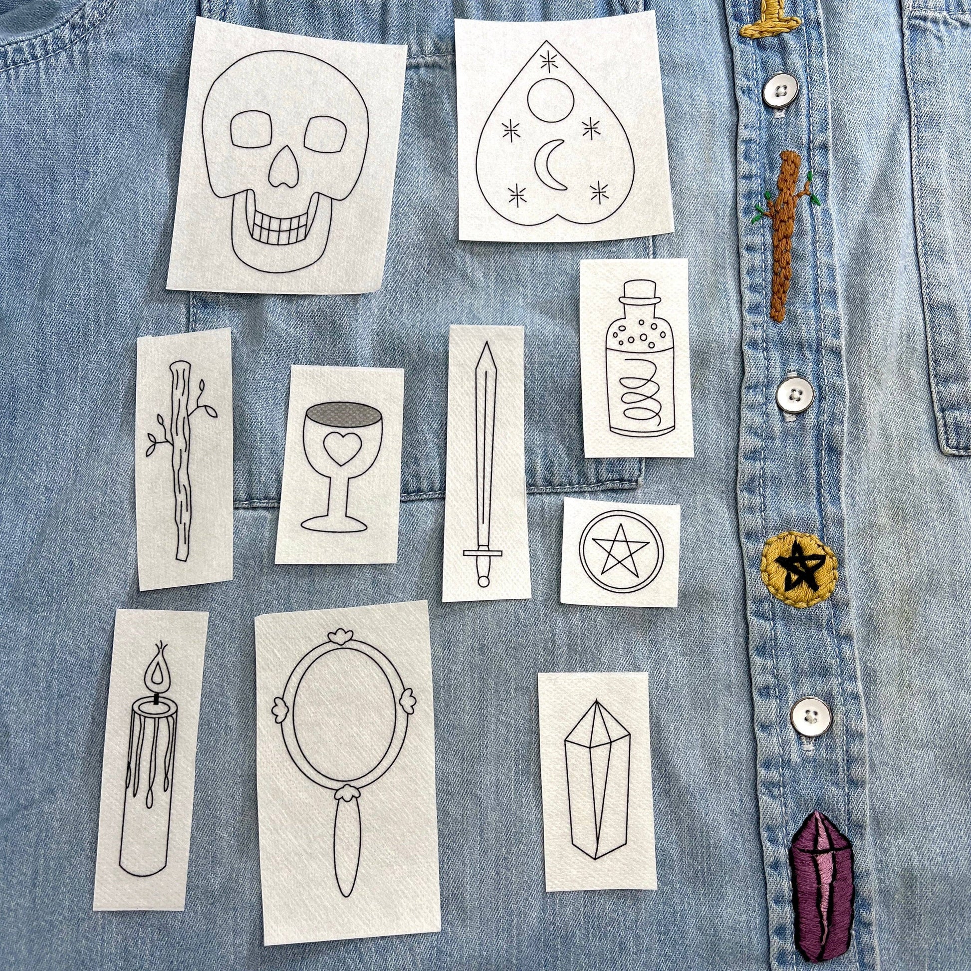 Witchy  Embroidery Patterns Set - SLOLife Studio & Mercantile